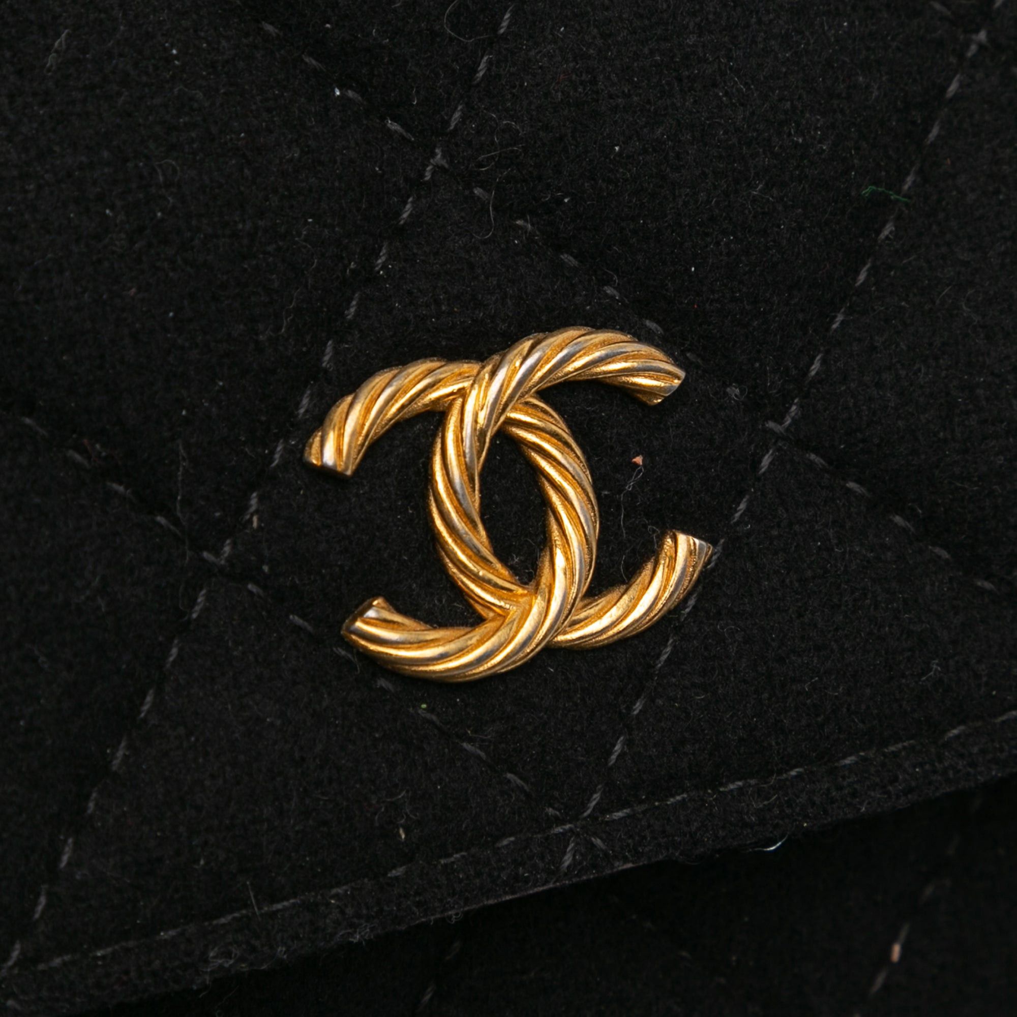 Chanel Chanel Paris Hamburg Quilted Wool Charms Wallet On Chain Black Size ONE SIZE - 7 Thumbnail