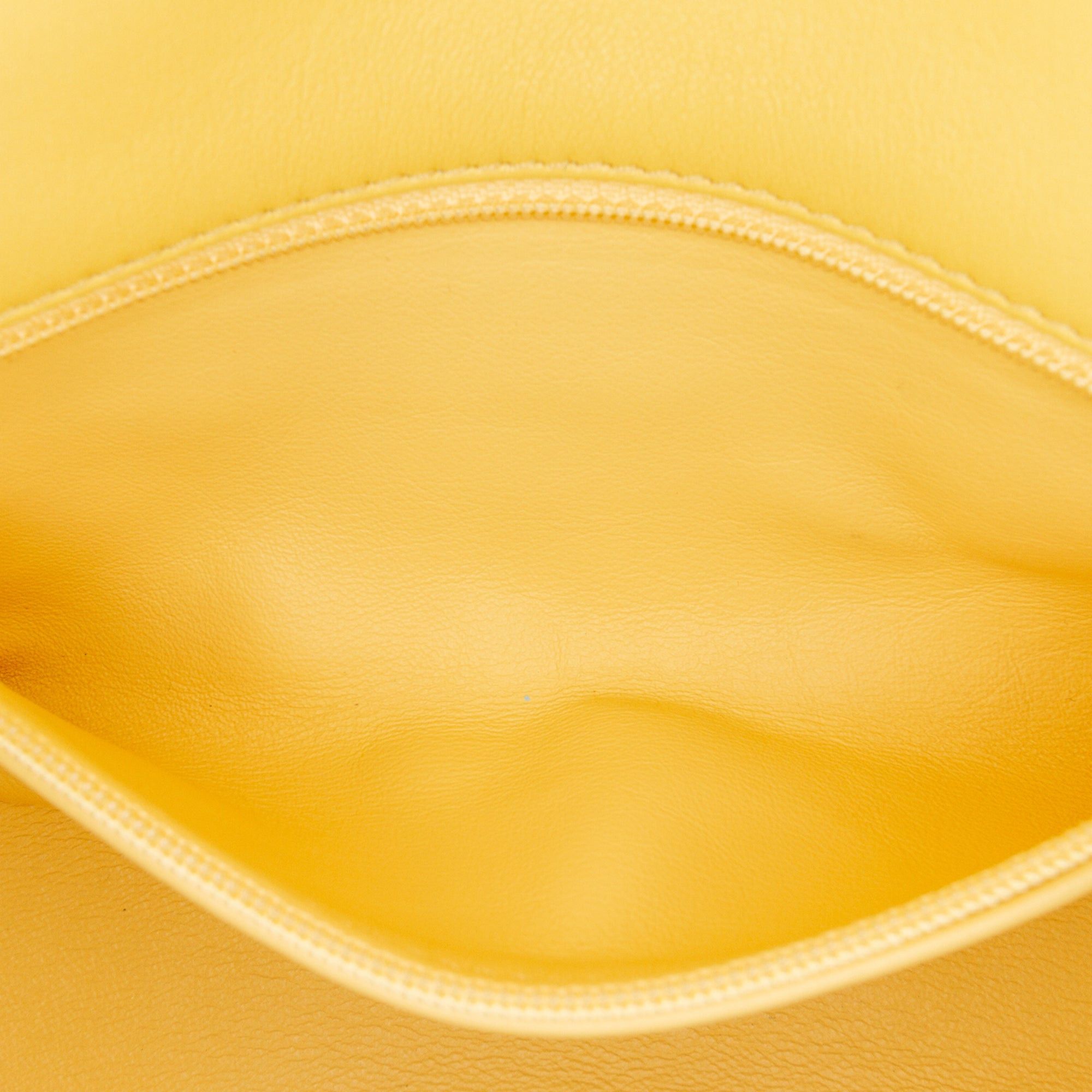 Chanel Chanel Quilted Lambskin Chain Is More Flap Yellow Size ONE SIZE - 5 Thumbnail
