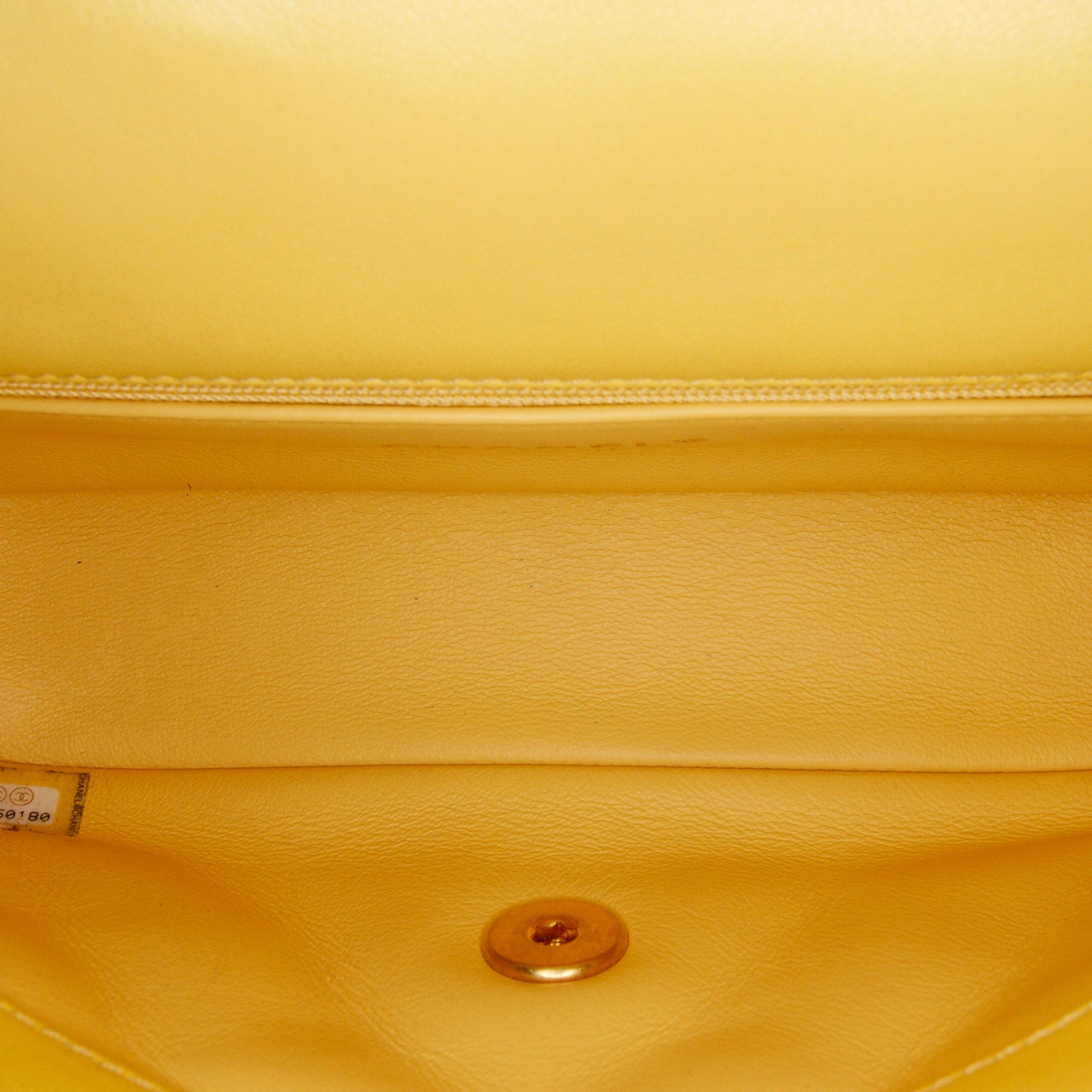 Chanel Chanel Quilted Lambskin Chain Is More Flap Yellow Size ONE SIZE - 4 Thumbnail