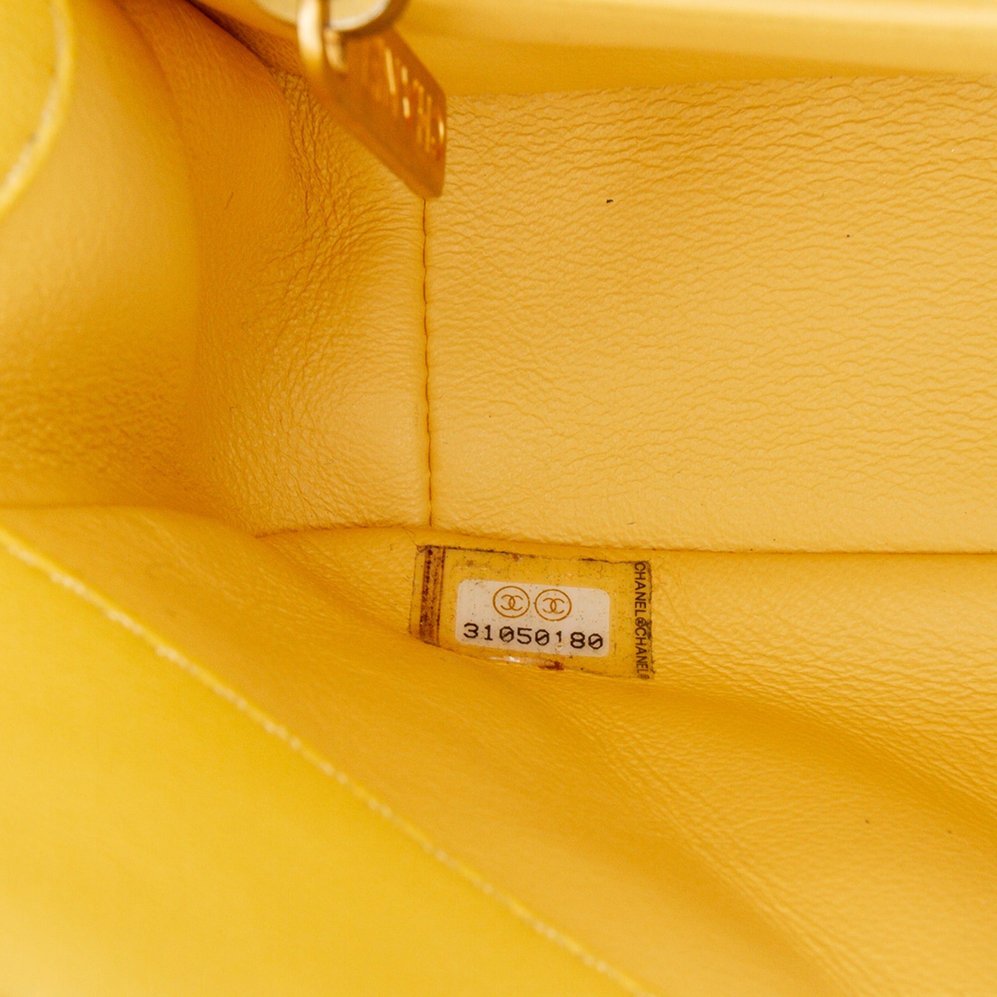 Chanel Chanel Quilted Lambskin Chain Is More Flap Yellow Size ONE SIZE - 6 Thumbnail