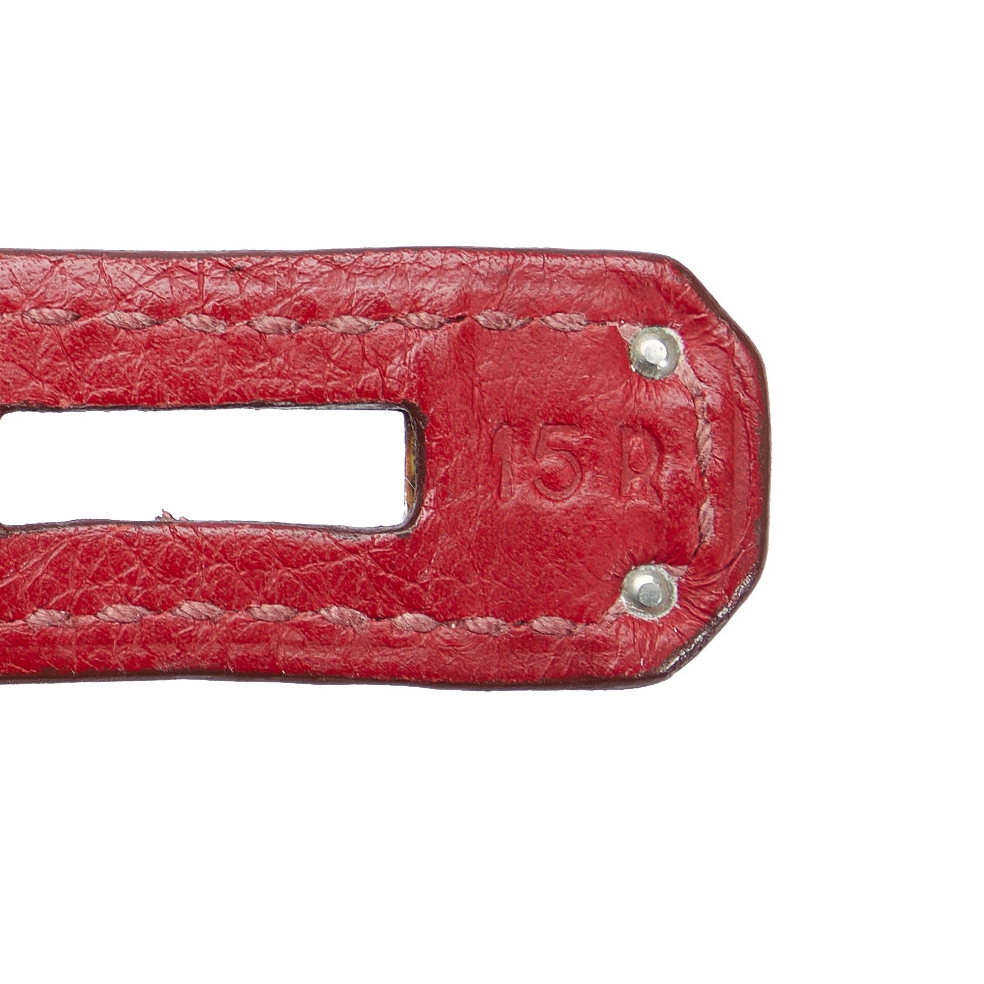 Hermes Hermès Clemence Birkin Retourne 30 Red Size ONE SIZE - 8 Thumbnail