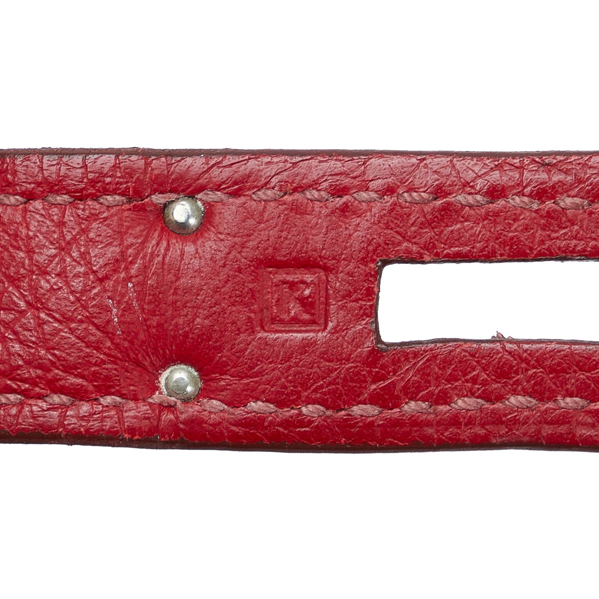 Hermes Hermès Clemence Birkin Retourne 30 Red Size ONE SIZE - 7 Thumbnail