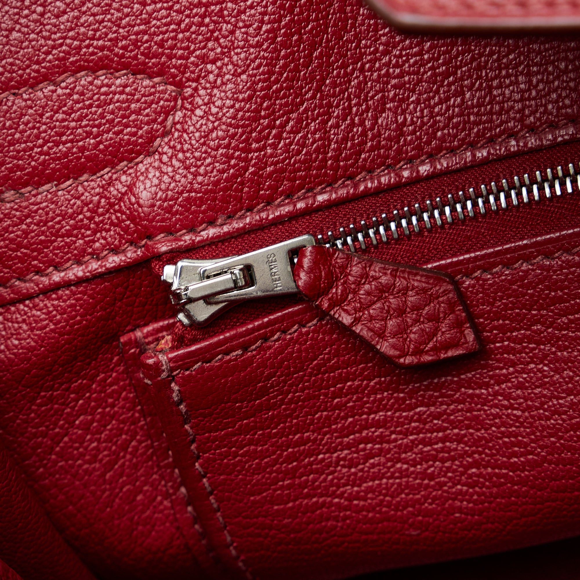 Hermes Hermès Clemence Birkin Retourne 30 Red Size ONE SIZE - 10 Thumbnail