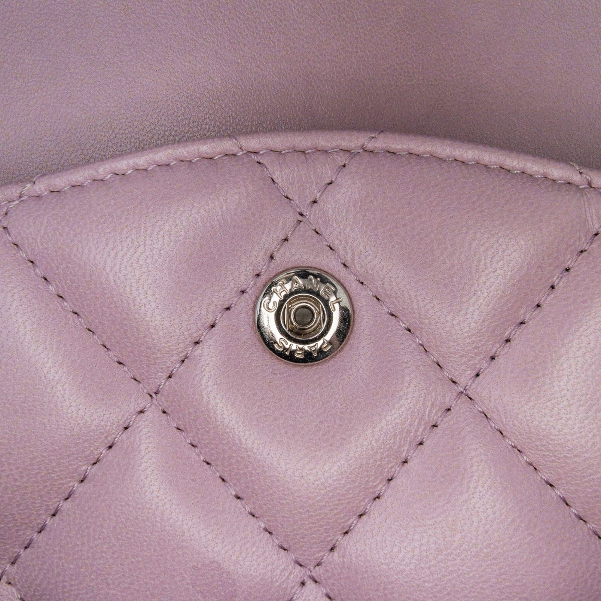 Chanel Chanel Jumbo Classic Lambskin Double Flap Purple Size ONE SIZE - 8 Thumbnail