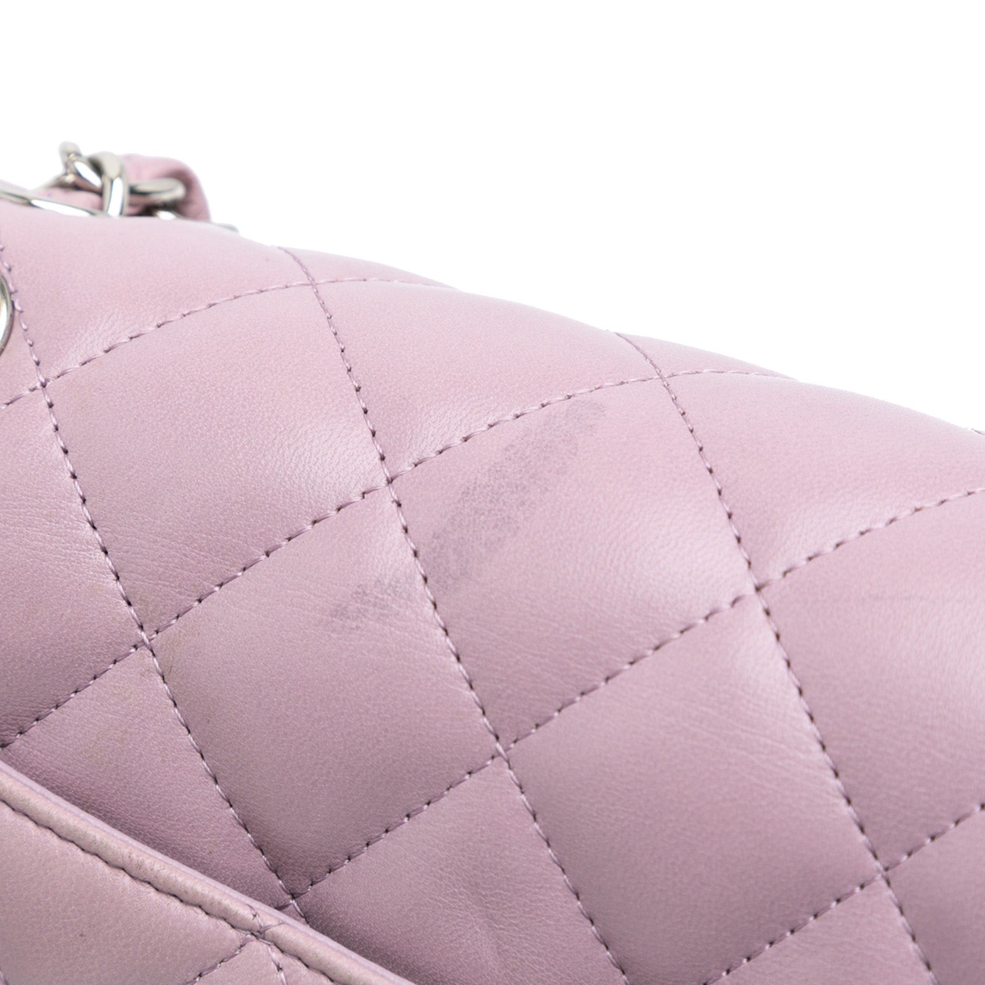 Chanel Chanel Jumbo Classic Lambskin Double Flap Purple Size ONE SIZE - 10 Thumbnail
