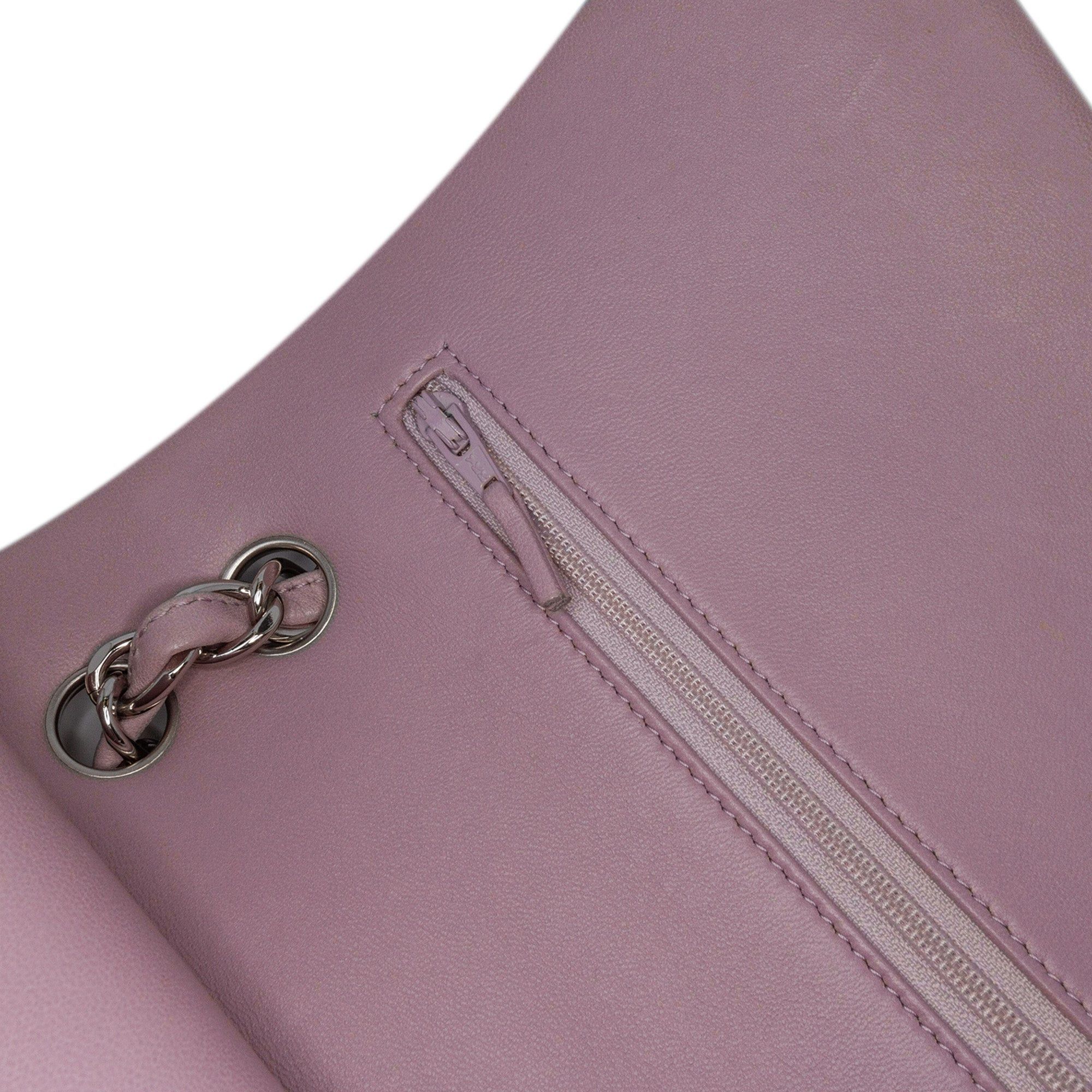 Chanel Chanel Jumbo Classic Lambskin Double Flap Purple Size ONE SIZE - 7 Thumbnail