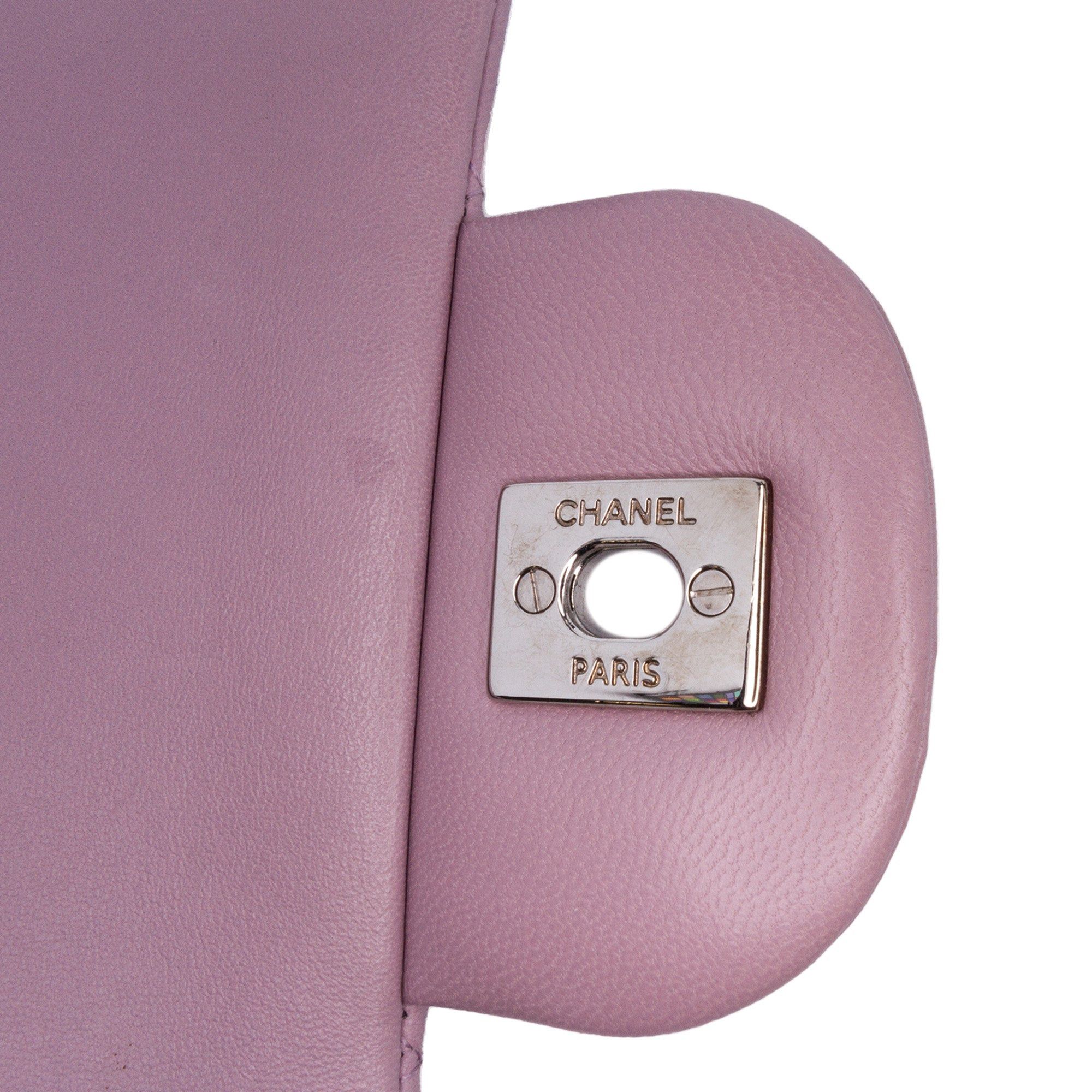 Chanel Chanel Jumbo Classic Lambskin Double Flap Purple Size ONE SIZE - 11 Thumbnail