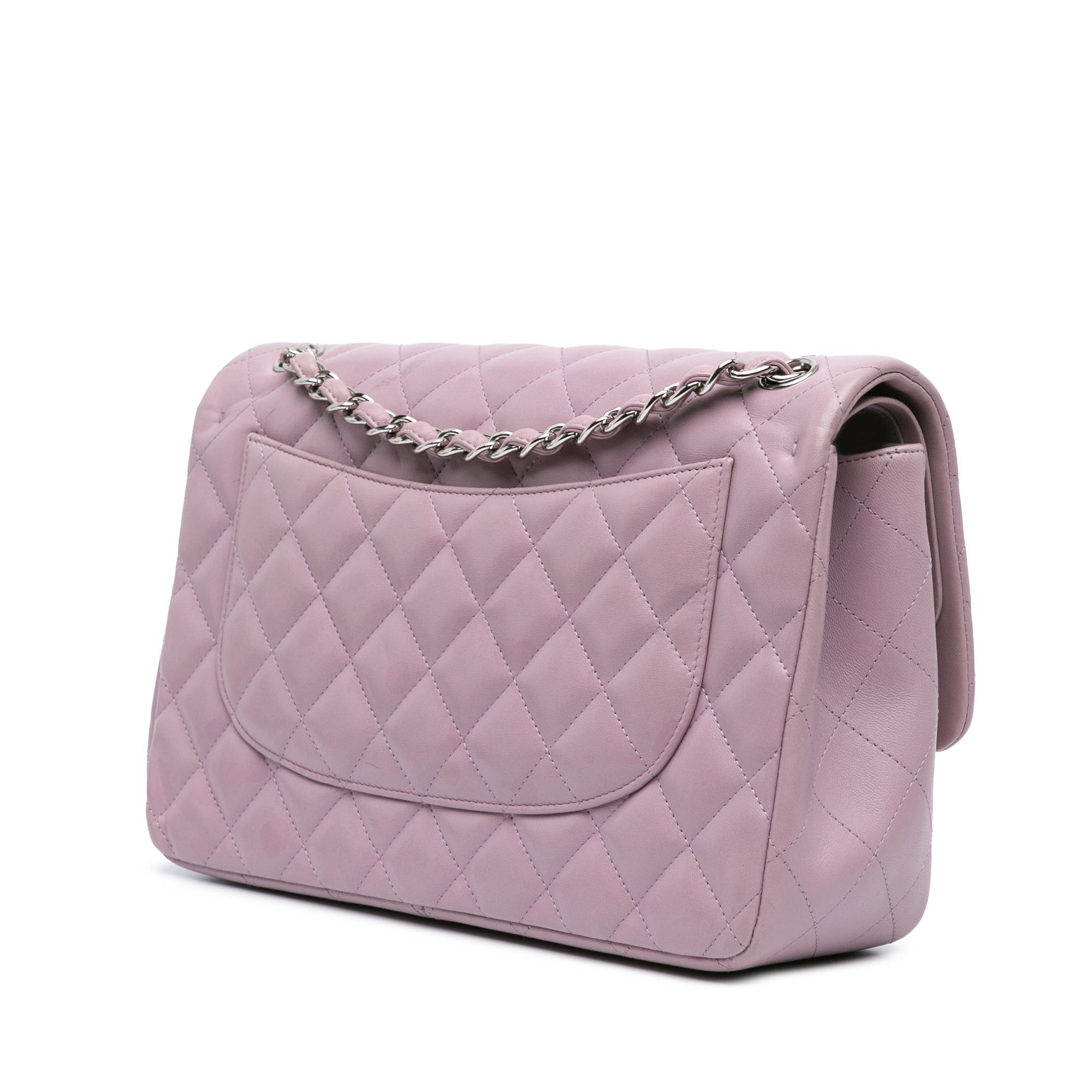 Chanel Chanel Jumbo Classic Lambskin Double Flap Purple Size ONE SIZE - 2 Thumbnail