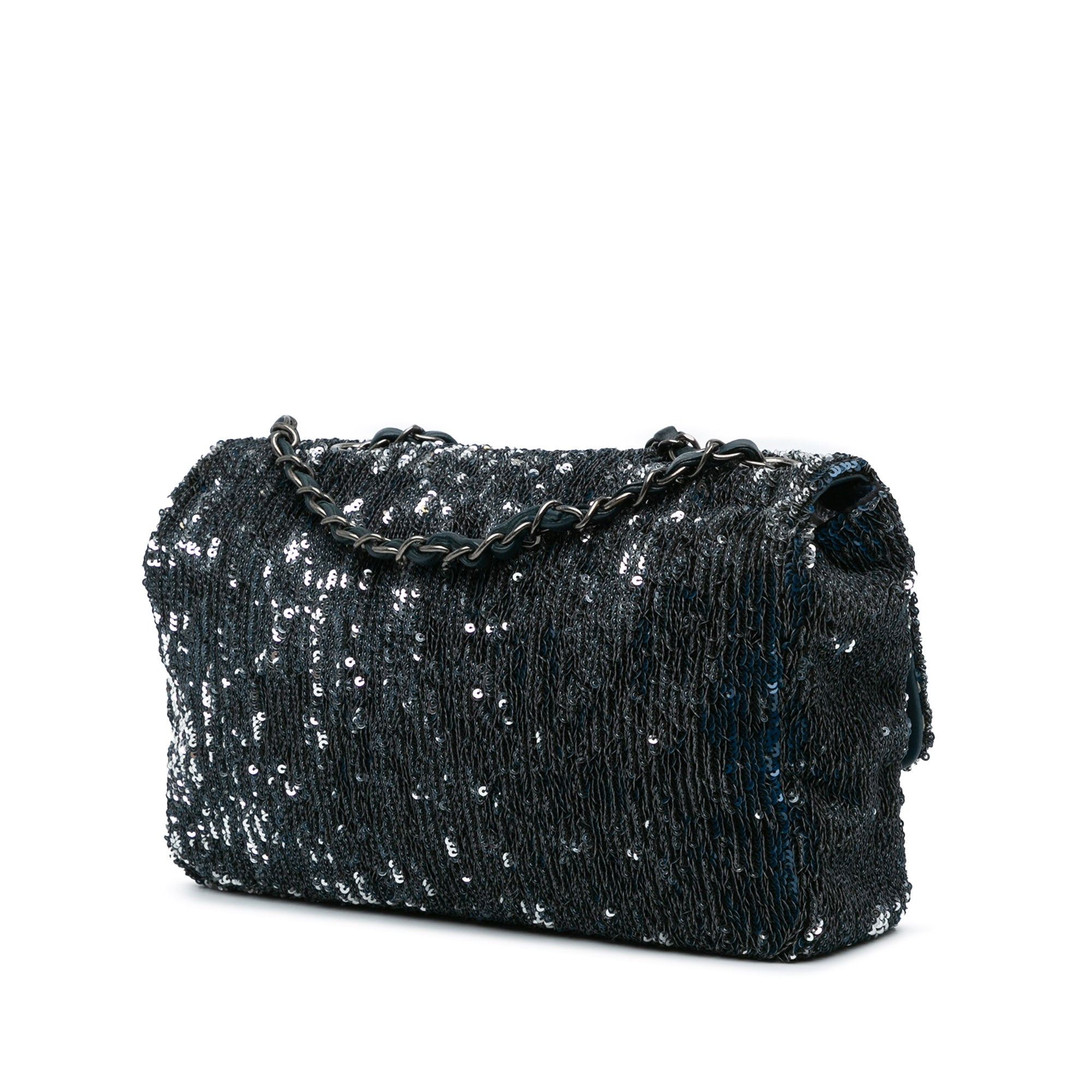 Chanel Chanel Paris Cuba Medium Sequin Coco Cuba Single Flap Blue Size ONE SIZE - 2 Thumbnail