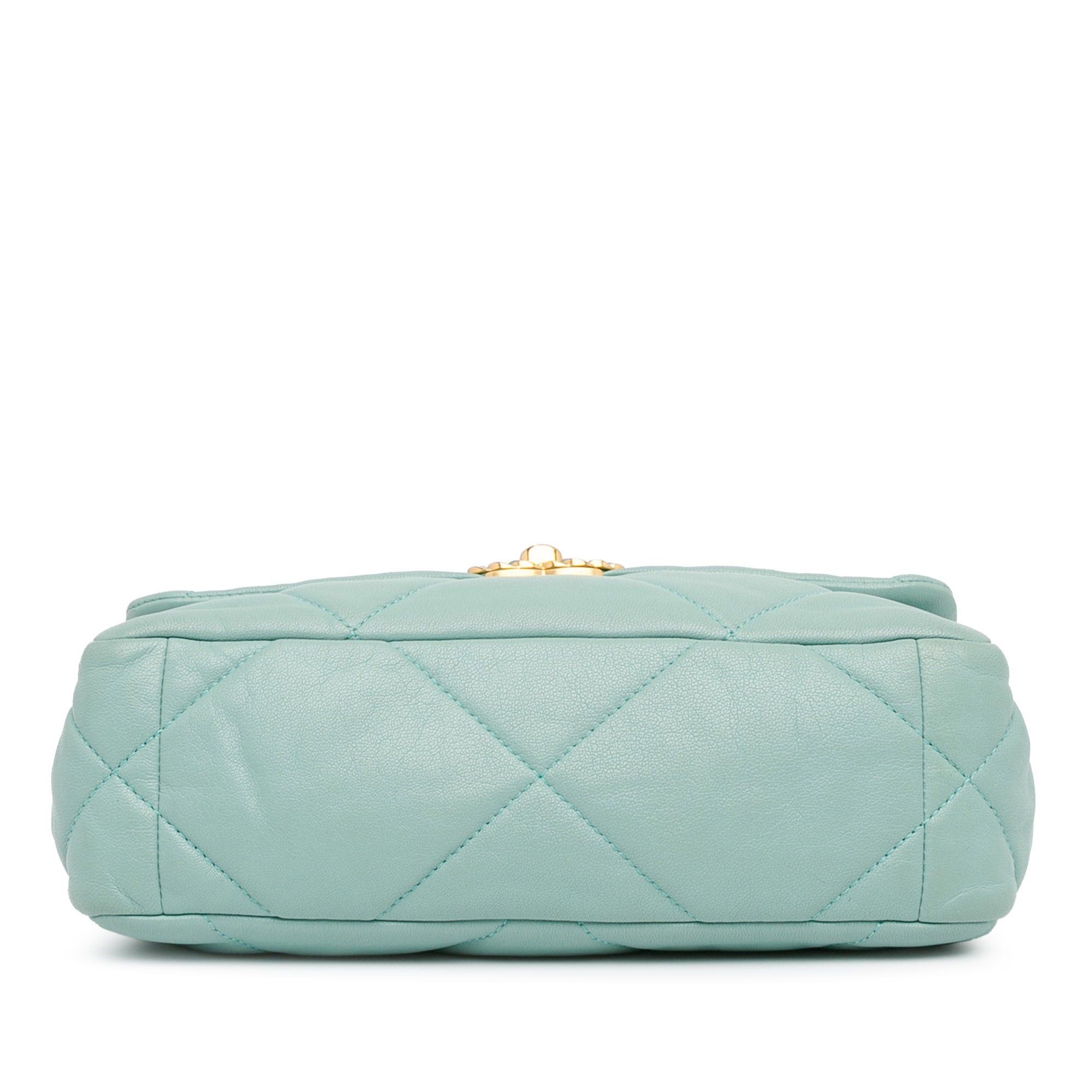 Chanel Chanel Medium Lambskin 19 Flap Blue Size ONE SIZE - 4 Thumbnail