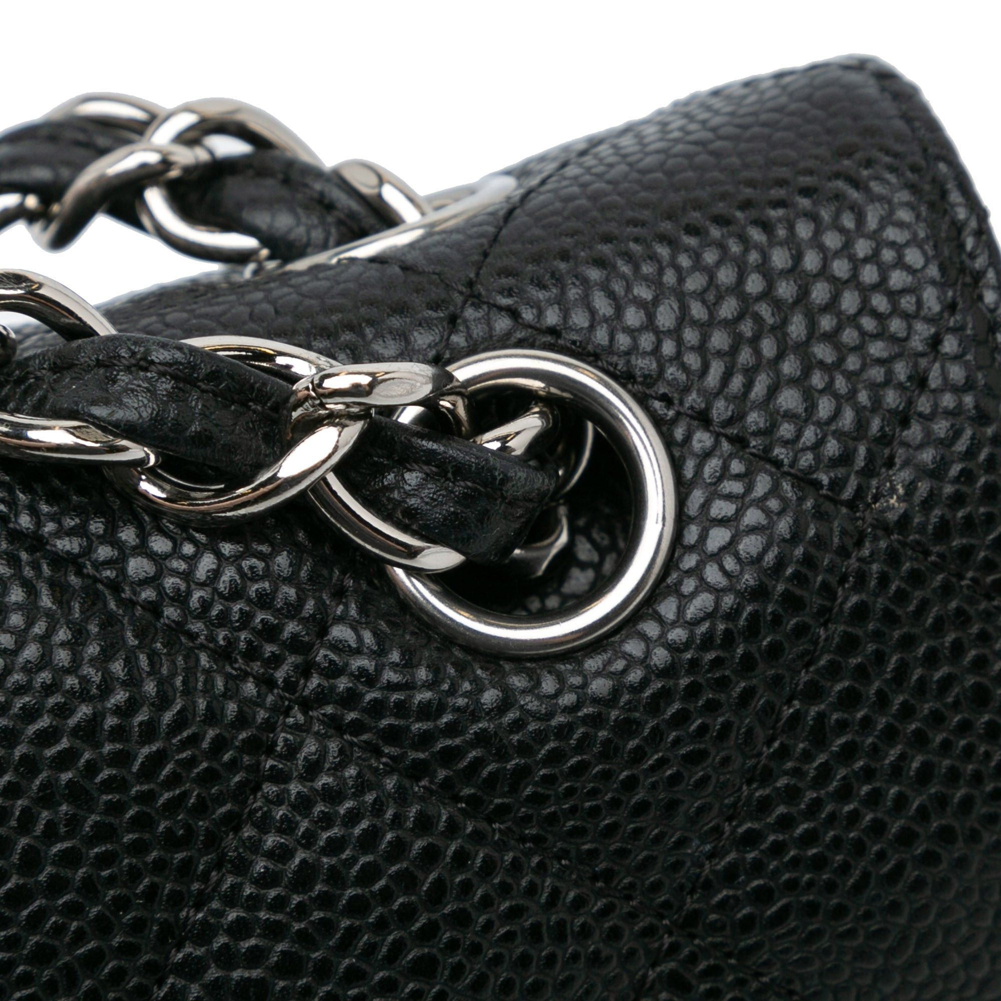 Chanel Chanel Jumbo Classic Caviar Double Flap Black Size ONE SIZE - 8 Thumbnail