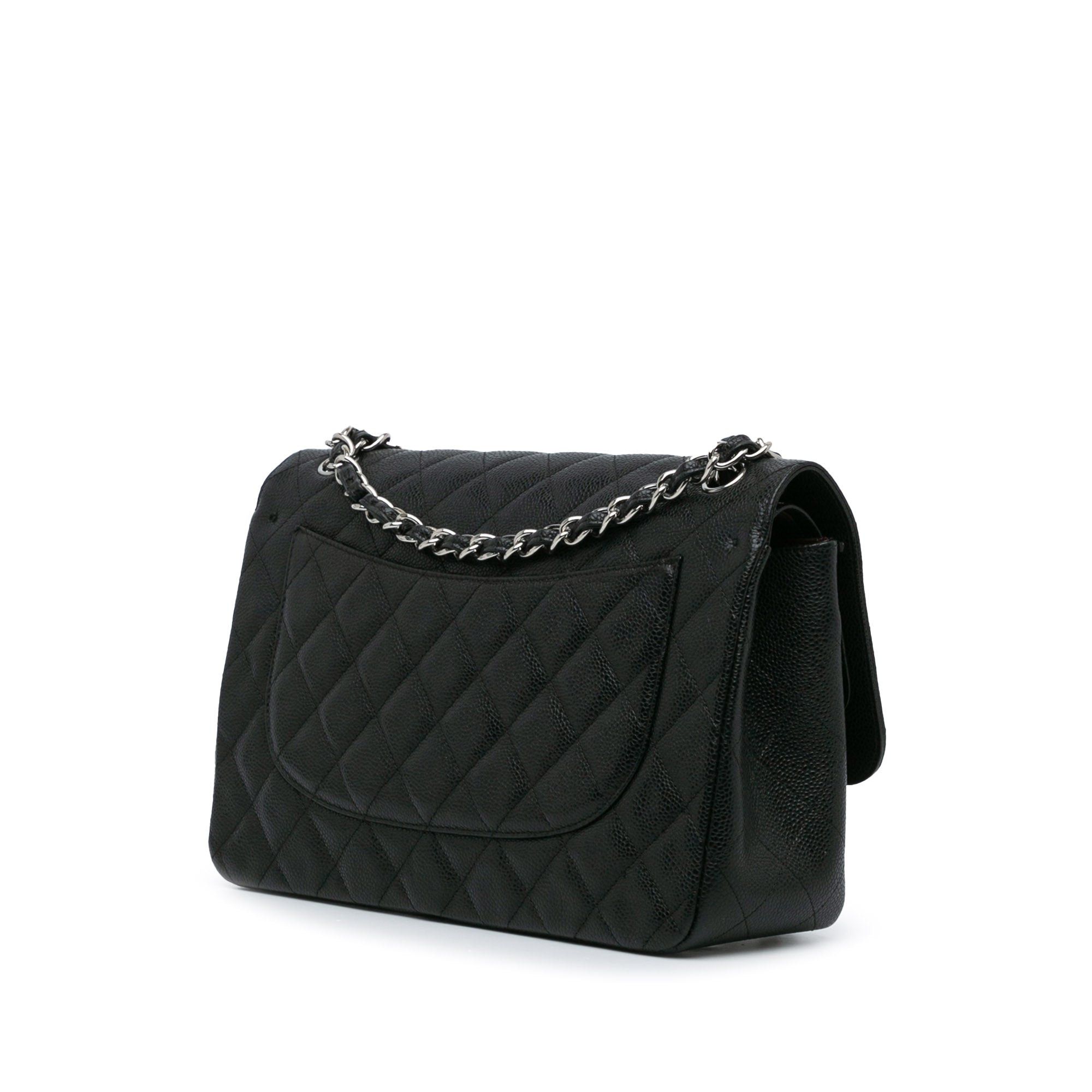 Chanel Chanel Jumbo Classic Caviar Double Flap Black Size ONE SIZE - 2 Thumbnail