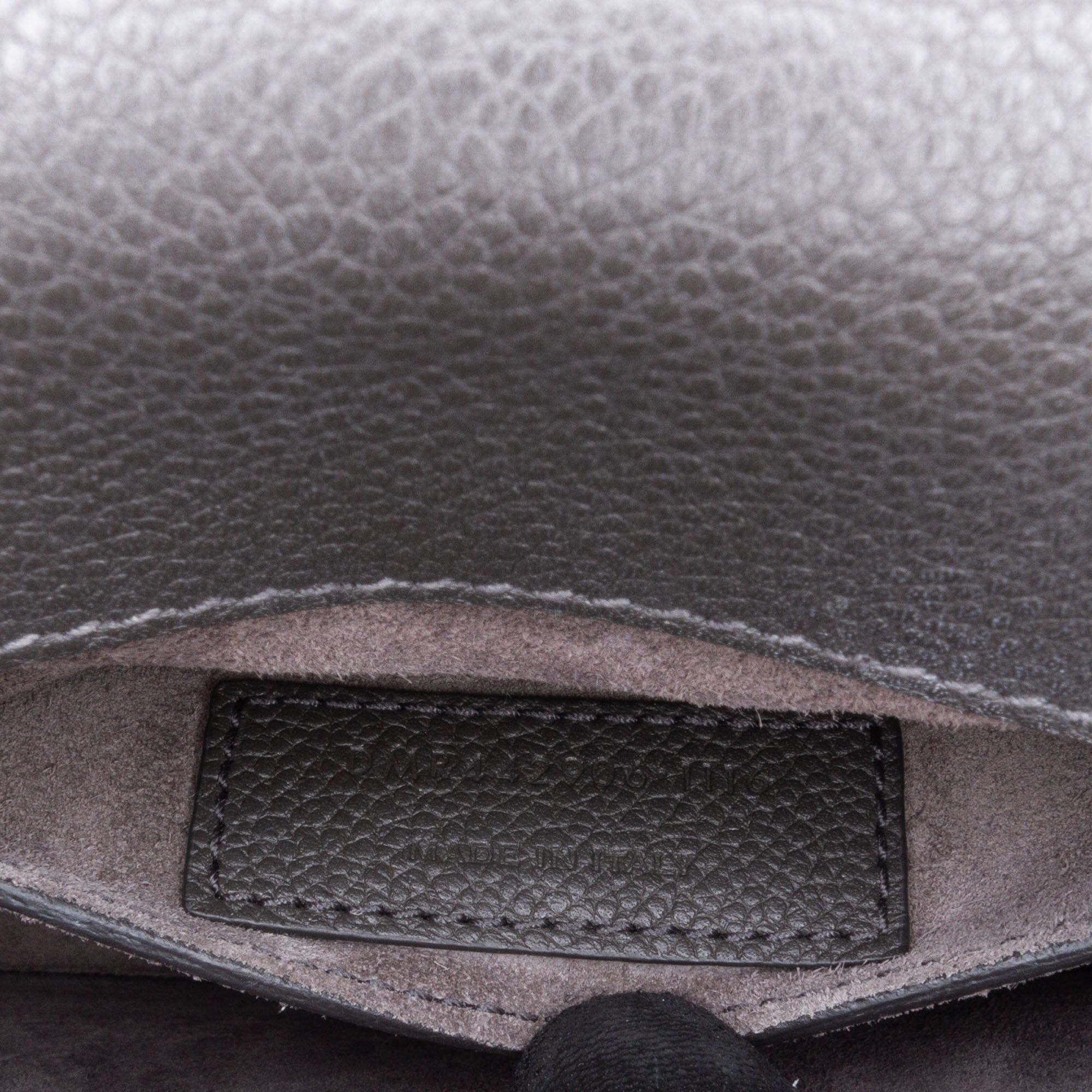 Saint Laurent Paris Saint Laurent Medium Grained Calfskin Monogram Sunset Crossbody Gray Size ONE SIZE - 10 Thumbnail