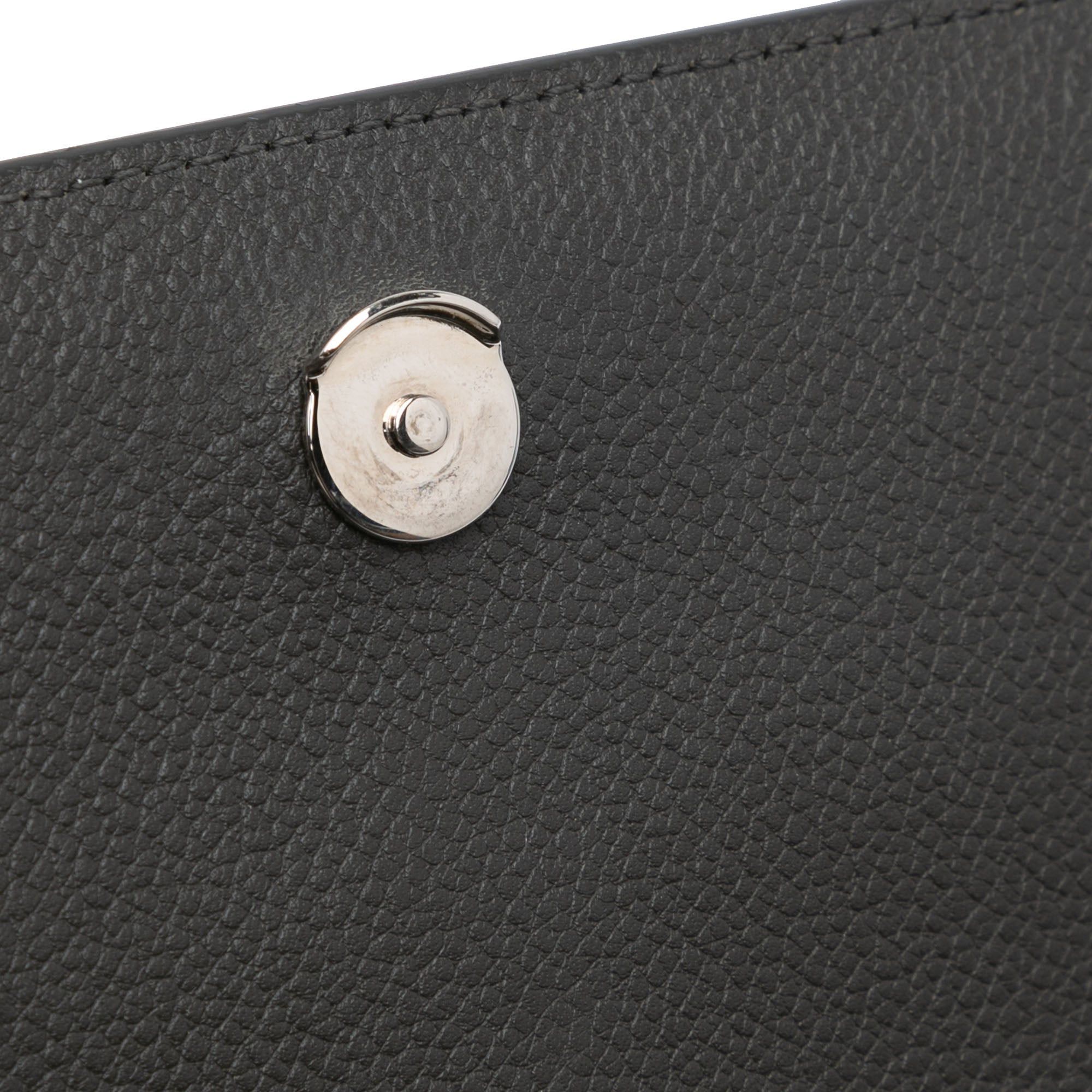 Saint Laurent Paris Saint Laurent Medium Grained Calfskin Monogram Sunset Crossbody Gray Size ONE SIZE - 13 Thumbnail