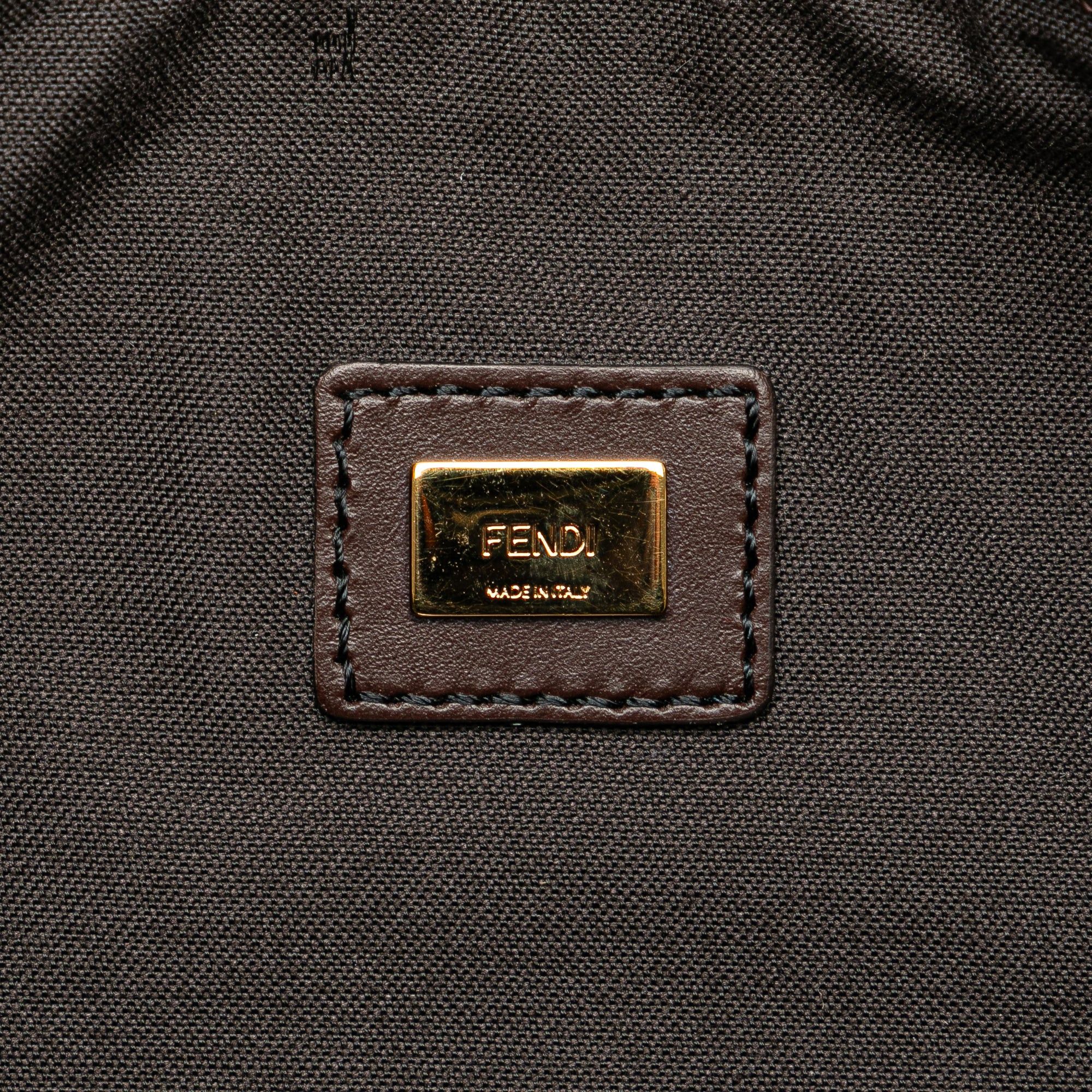 Fendi Fendi Zucchino Suede Clutch Brown Size ONE SIZE - 5 Thumbnail