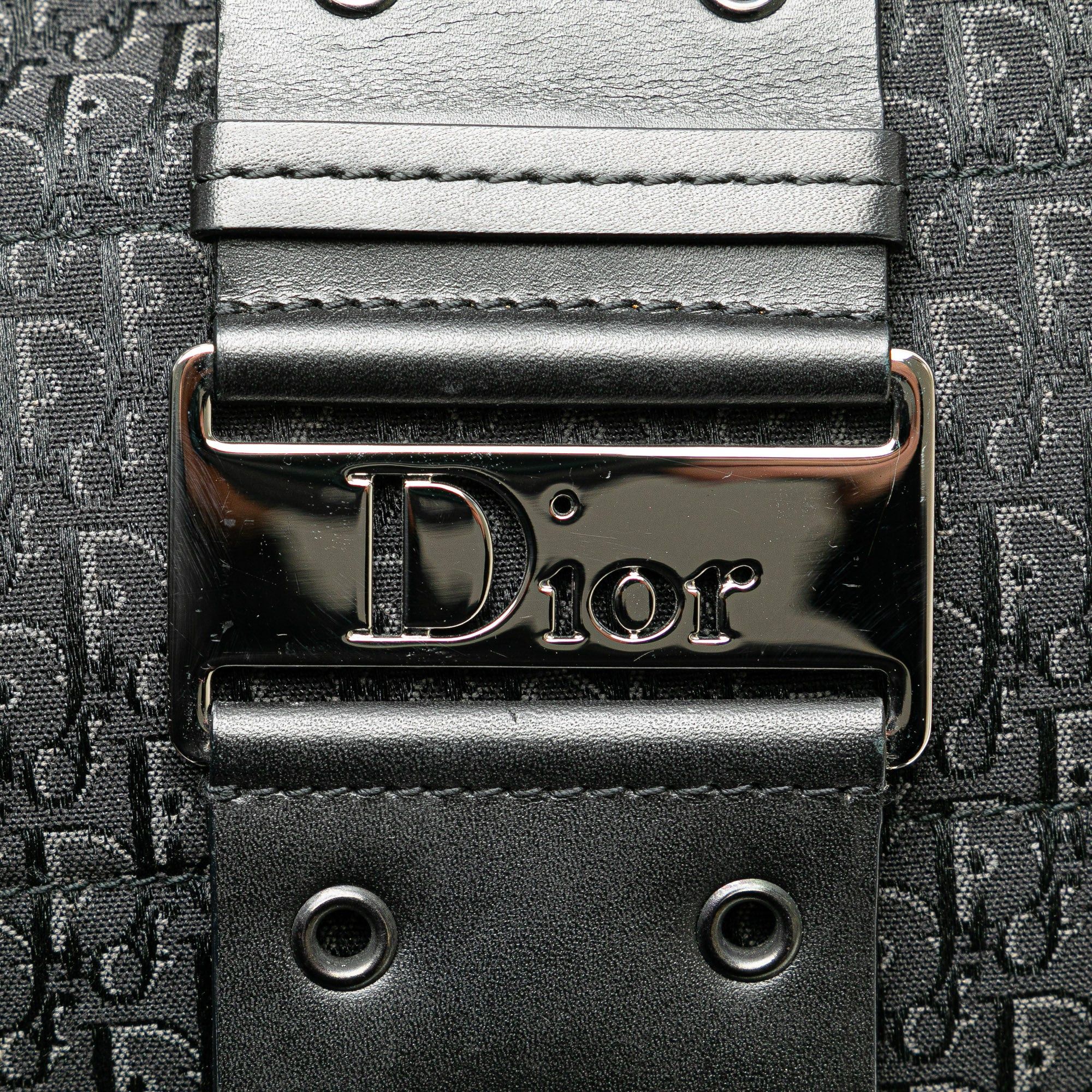 Dior Dior Diorissimo Trotter Canvas Street Chic Hobo Black Size ONE SIZE - 6 Thumbnail