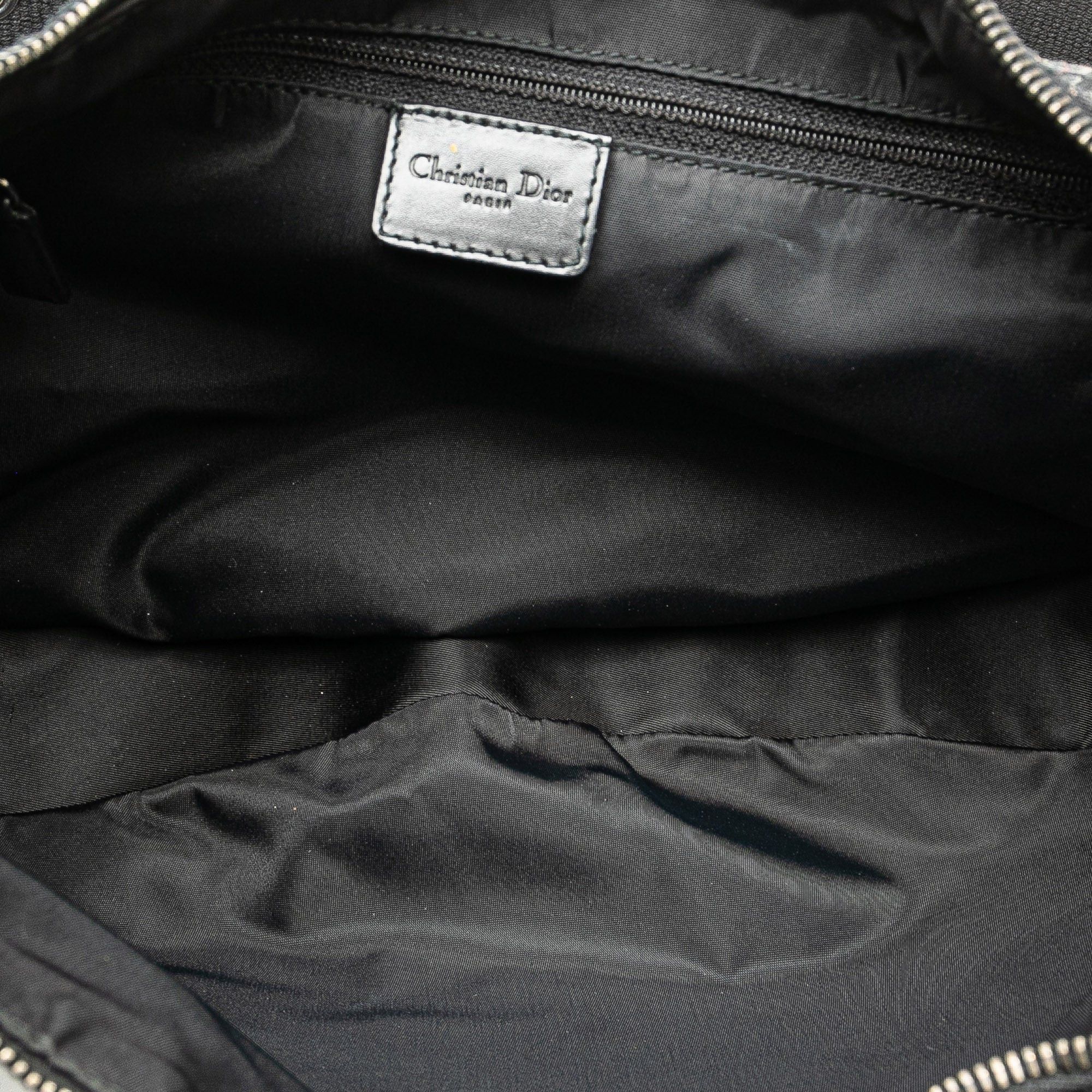 Dior Dior Diorissimo Trotter Canvas Street Chic Hobo Black Size ONE SIZE - 4 Thumbnail