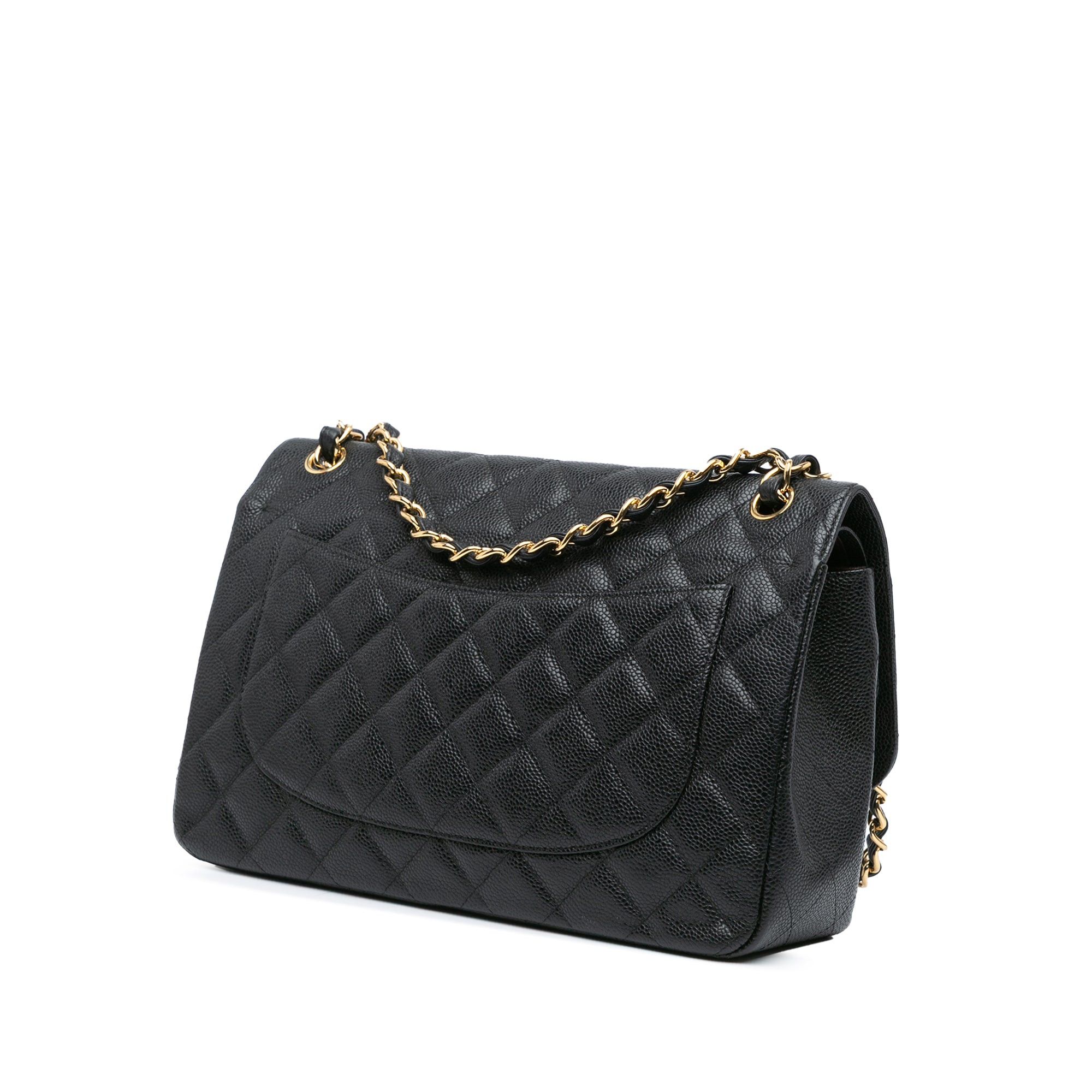 Chanel Chanel Jumbo Classic Caviar Double Flap Black Size ONE SIZE - 2 Thumbnail