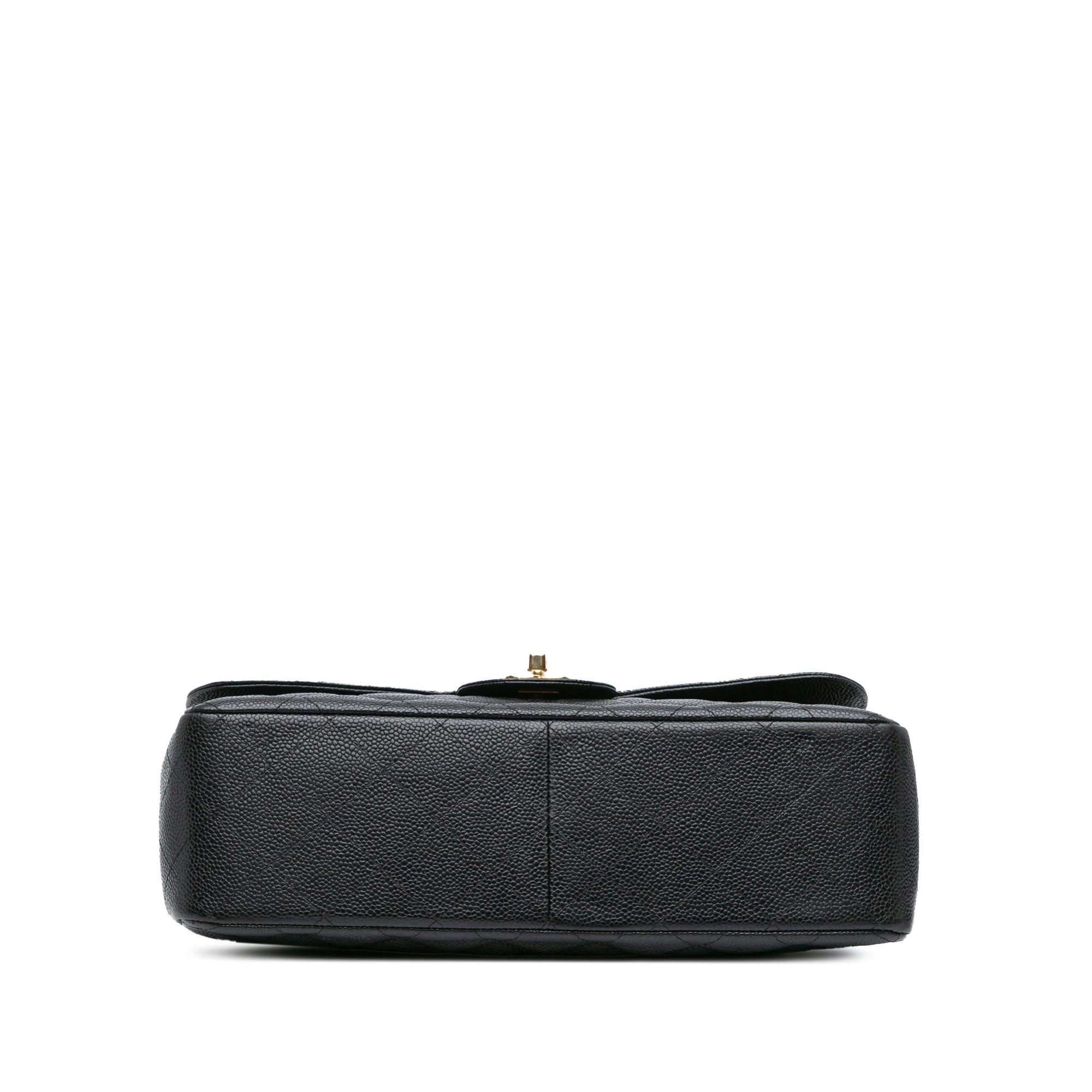 Chanel Chanel Jumbo Classic Caviar Double Flap Black Size ONE SIZE - 3 Thumbnail