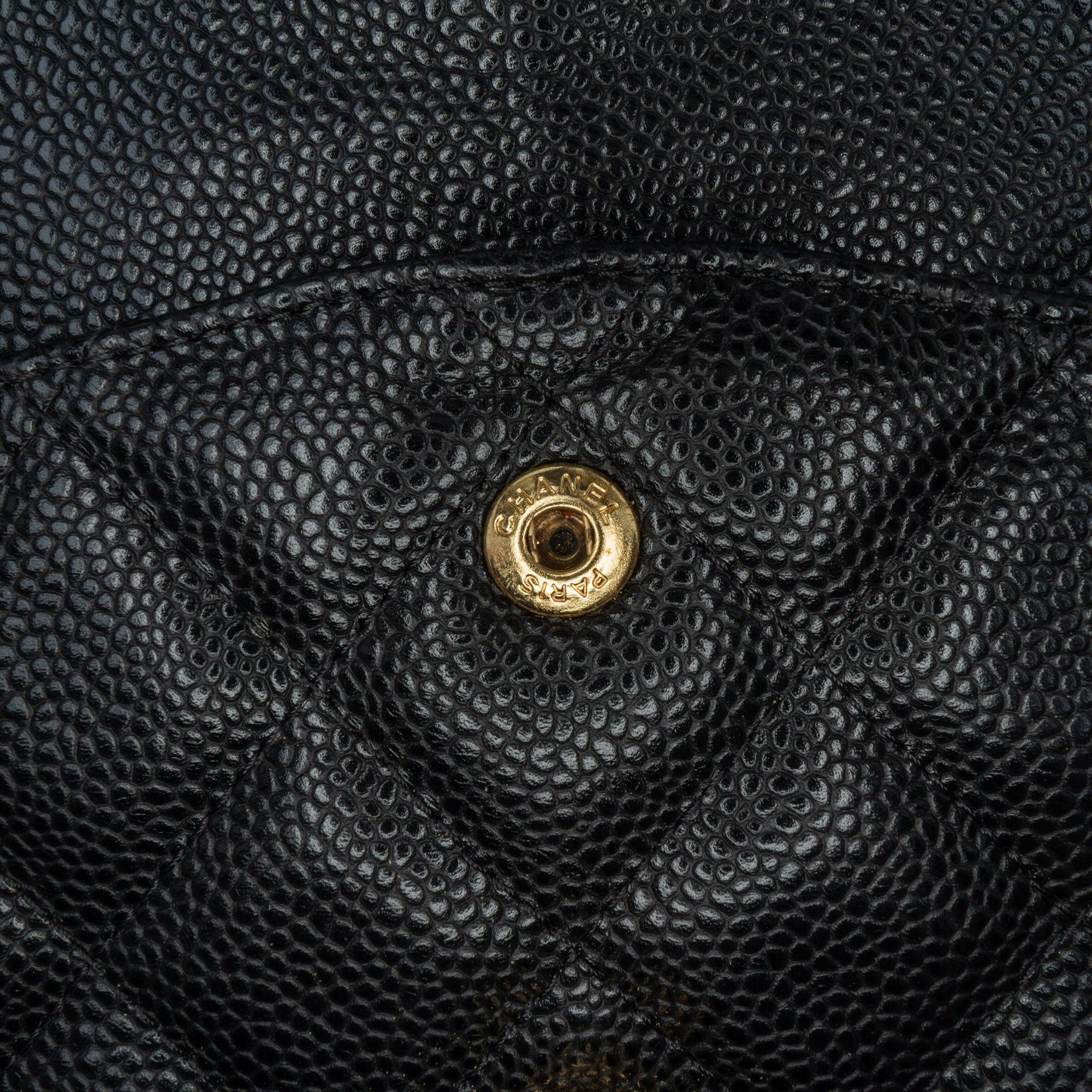 Chanel Chanel Jumbo Classic Caviar Double Flap Black Size ONE SIZE - 7 Thumbnail