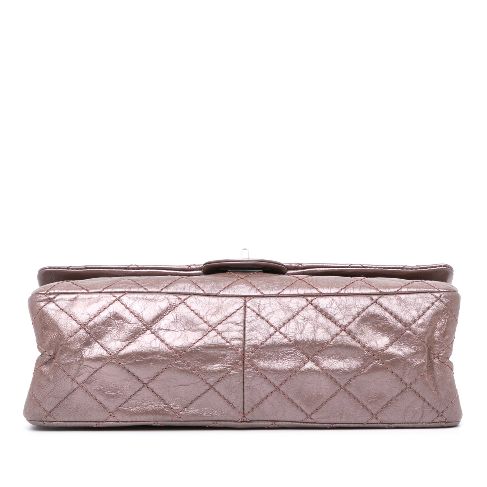 Chanel Chanel Reissue 2.55 Aged Metallic Calfskin Double Flap 226 Pink Size ONE SIZE - 3 Thumbnail