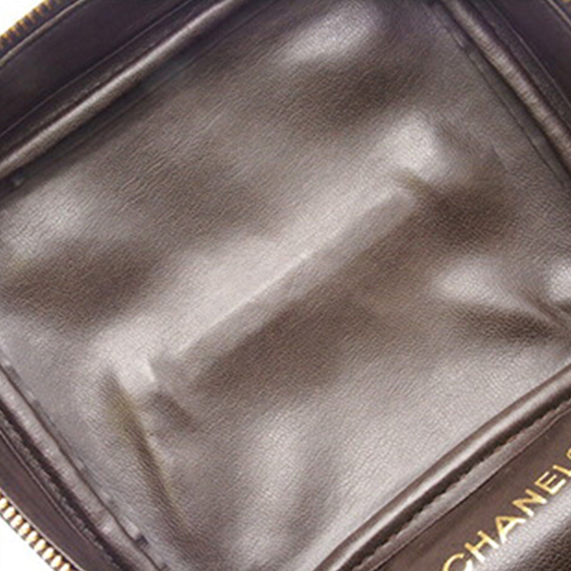 Chanel Chanel CC Lambskin Vanity Case Brown Size ONE SIZE - 15 Thumbnail