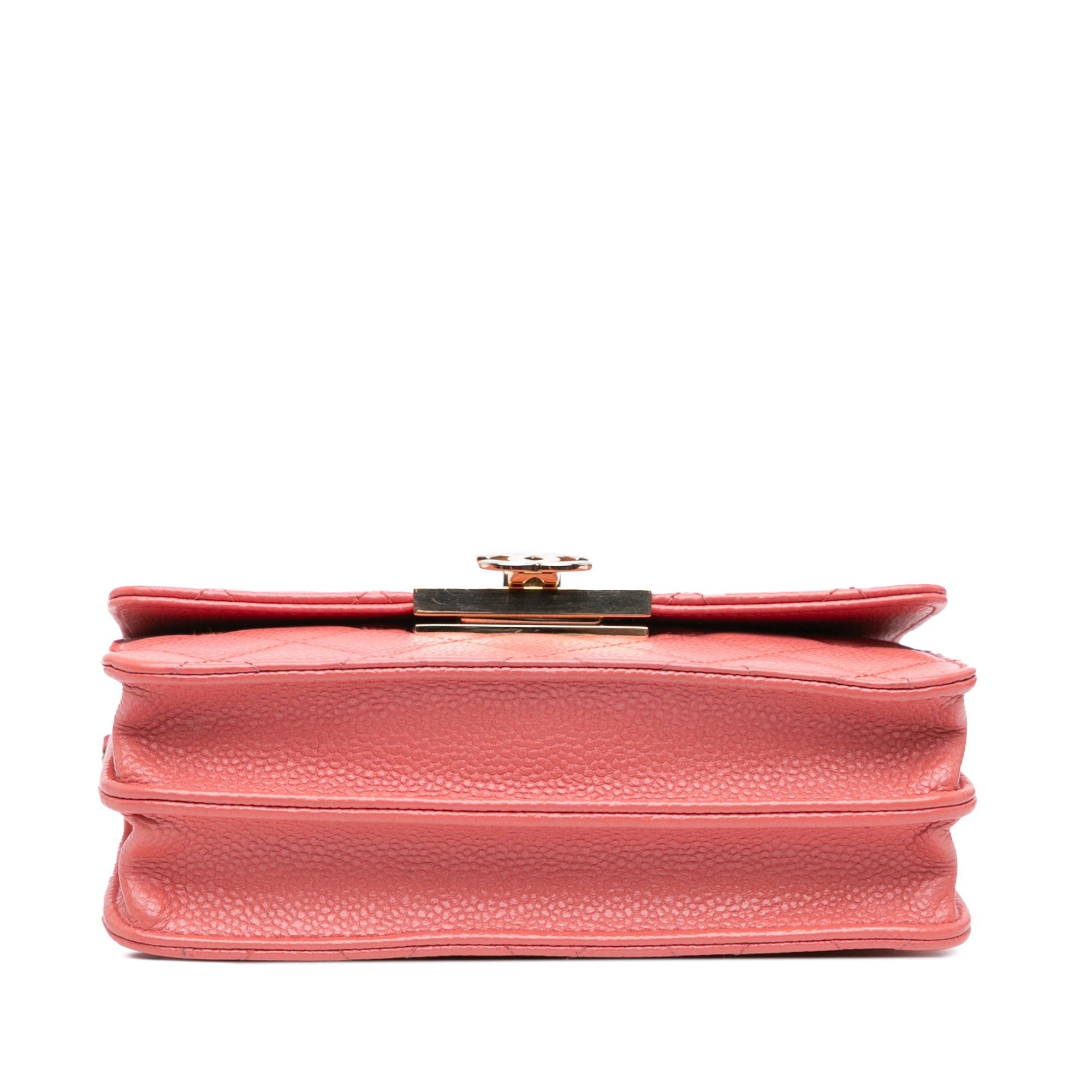 Chanel Chanel Quilted Caviar Golden Class Wallet On Chain Pink Size ONE SIZE - 3 Thumbnail