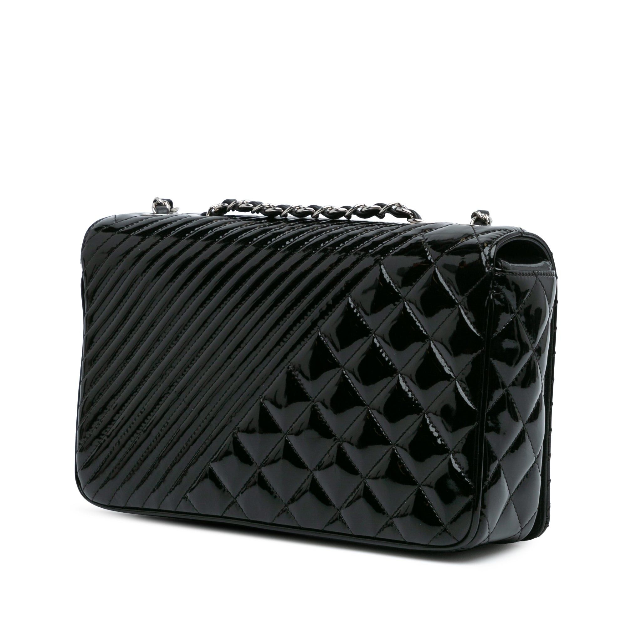 Chanel Chanel Medium Patent Coco Boy Flap Black Size ONE SIZE - 2 Thumbnail