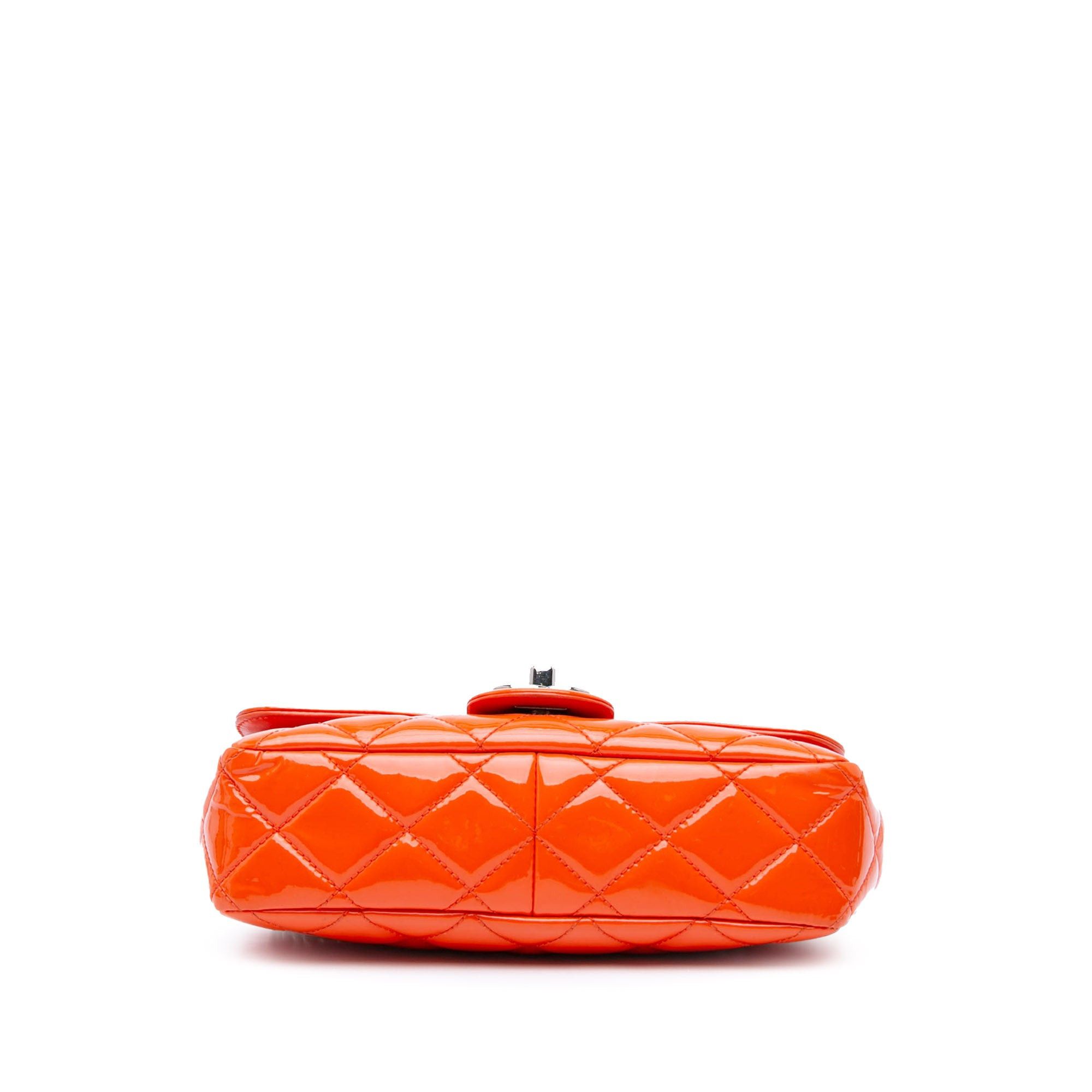Chanel Chanel Small Patent Coco Shine Flap Orange Size ONE SIZE - 3 Thumbnail