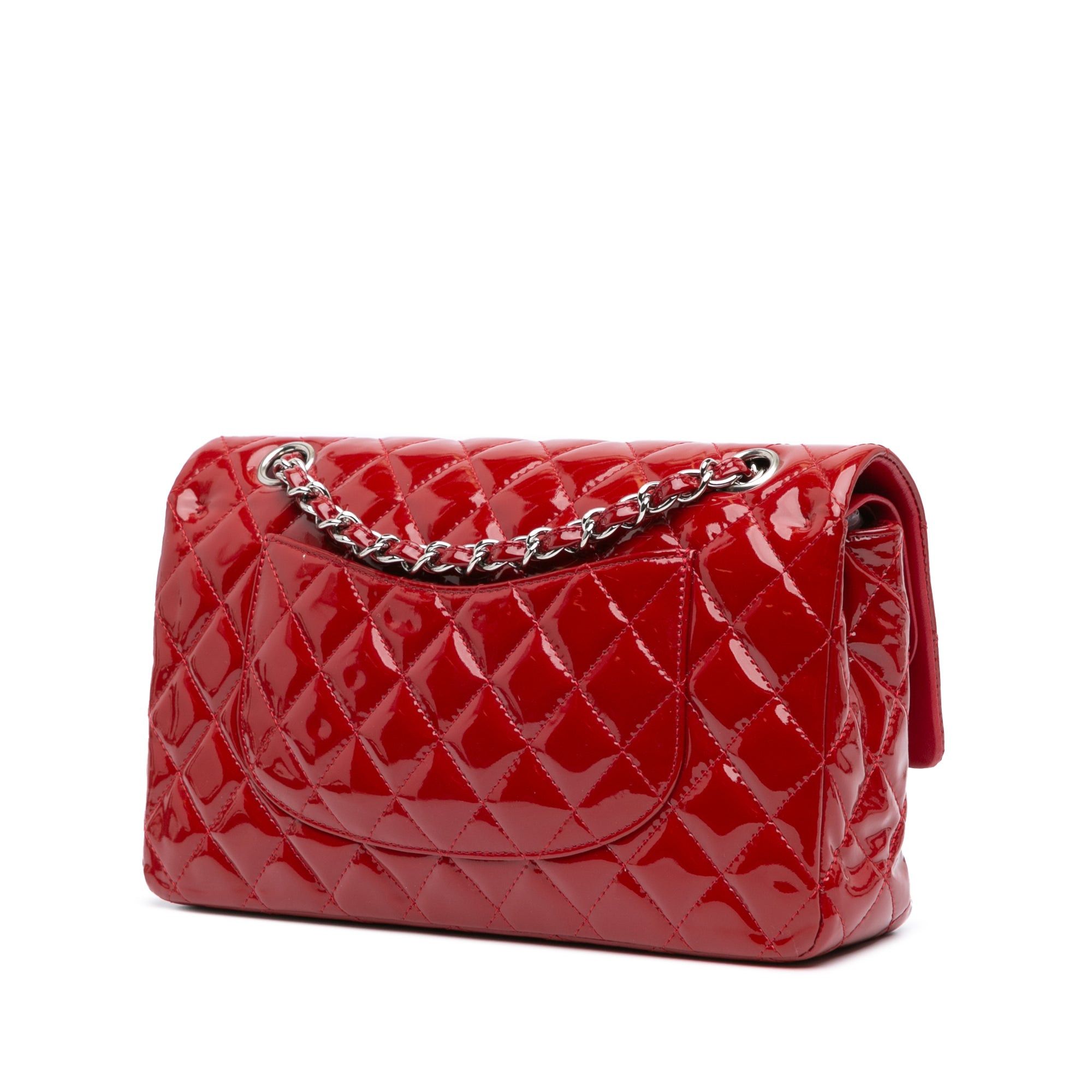 Chanel Chanel Medium Classic Patent Double Flap Red Size ONE SIZE - 2 Thumbnail