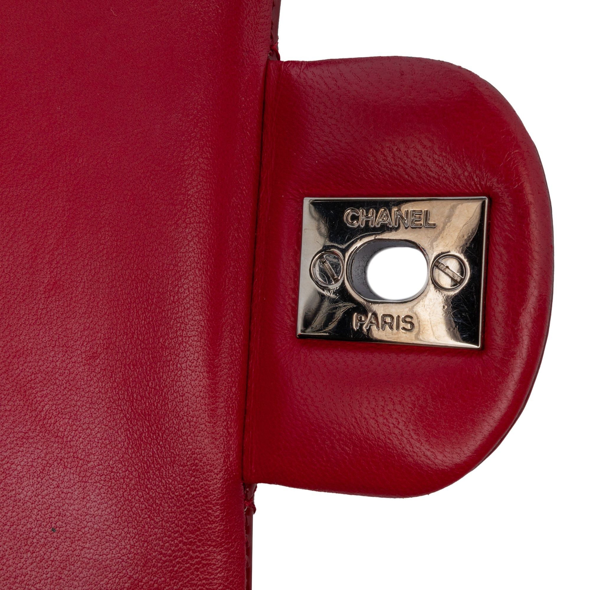 Chanel Chanel Medium Classic Patent Double Flap Red Size ONE SIZE - 6 Thumbnail