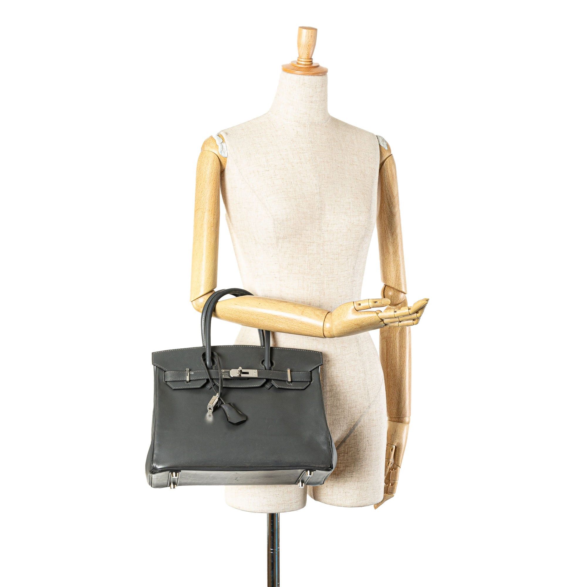 Hermes Hermès Box Calf Birkin Retourne 30 Gray Size ONE SIZE - 14 Thumbnail