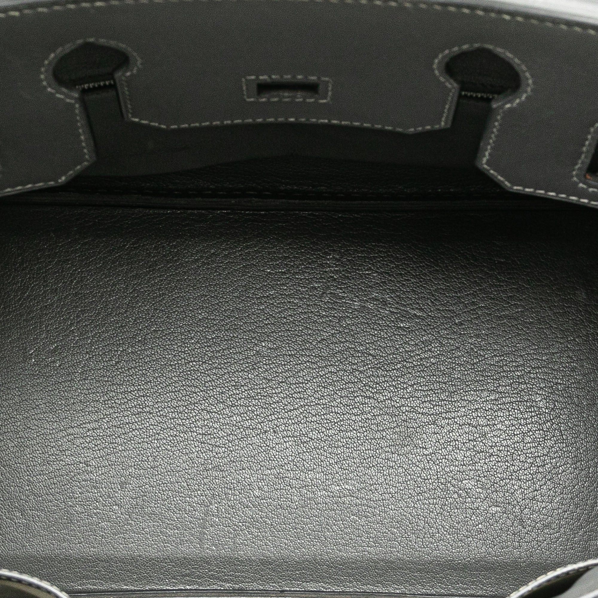 Hermes Hermès Box Calf Birkin Retourne 30 Gray Size ONE SIZE - 4 Thumbnail
