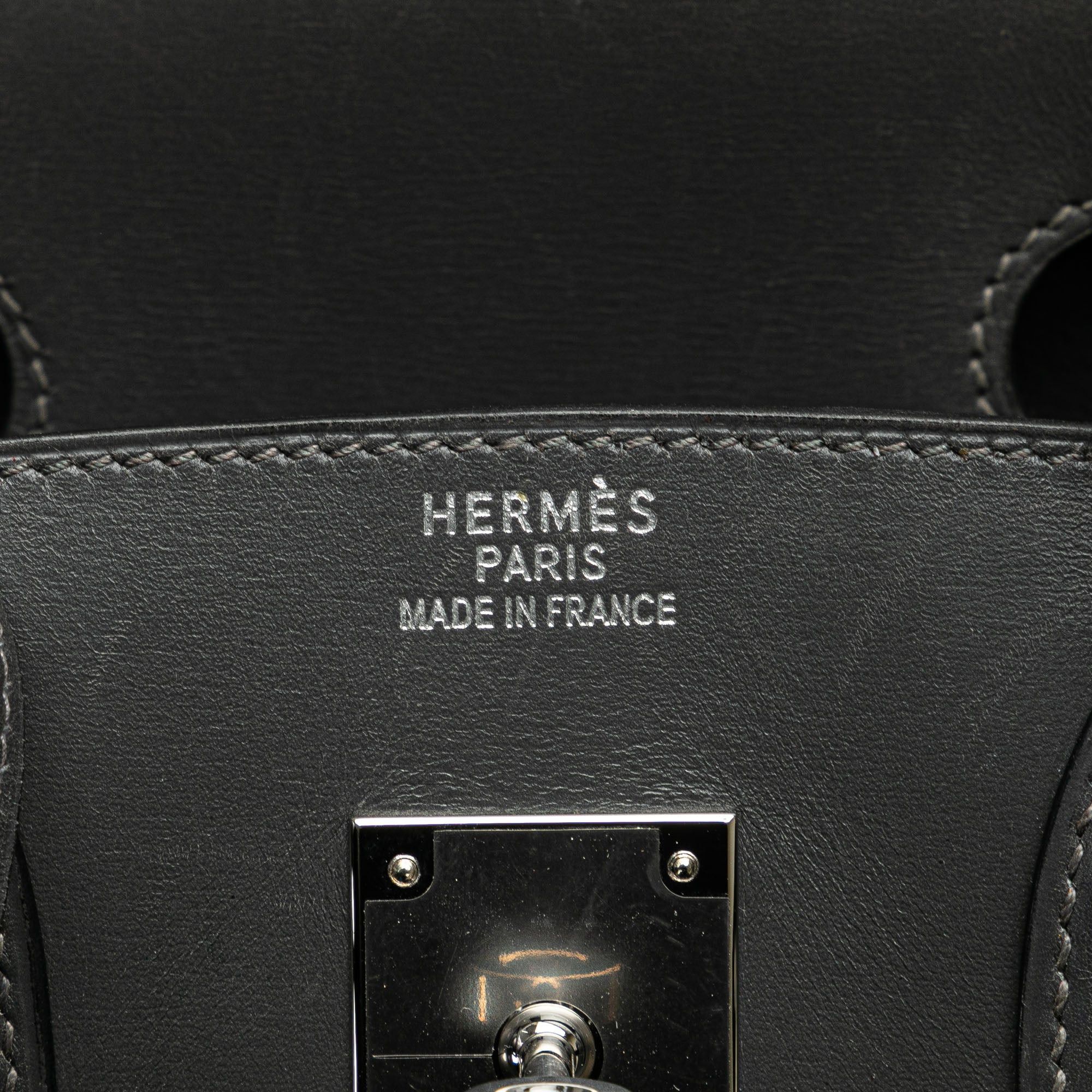 Hermes Hermès Box Calf Birkin Retourne 30 Gray Size ONE SIZE - 5 Thumbnail