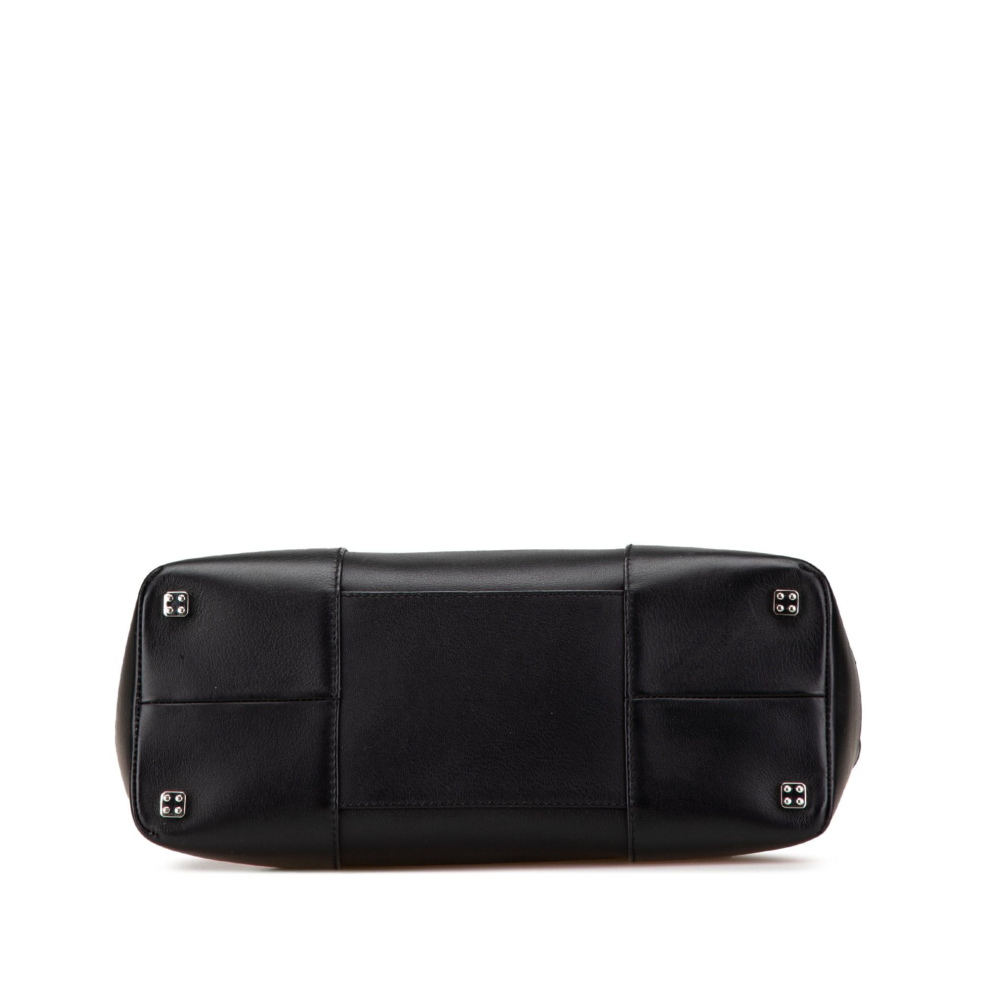 Loewe LOEWE Leather Fusta 28 Tote Black Size ONE SIZE - 3 Thumbnail