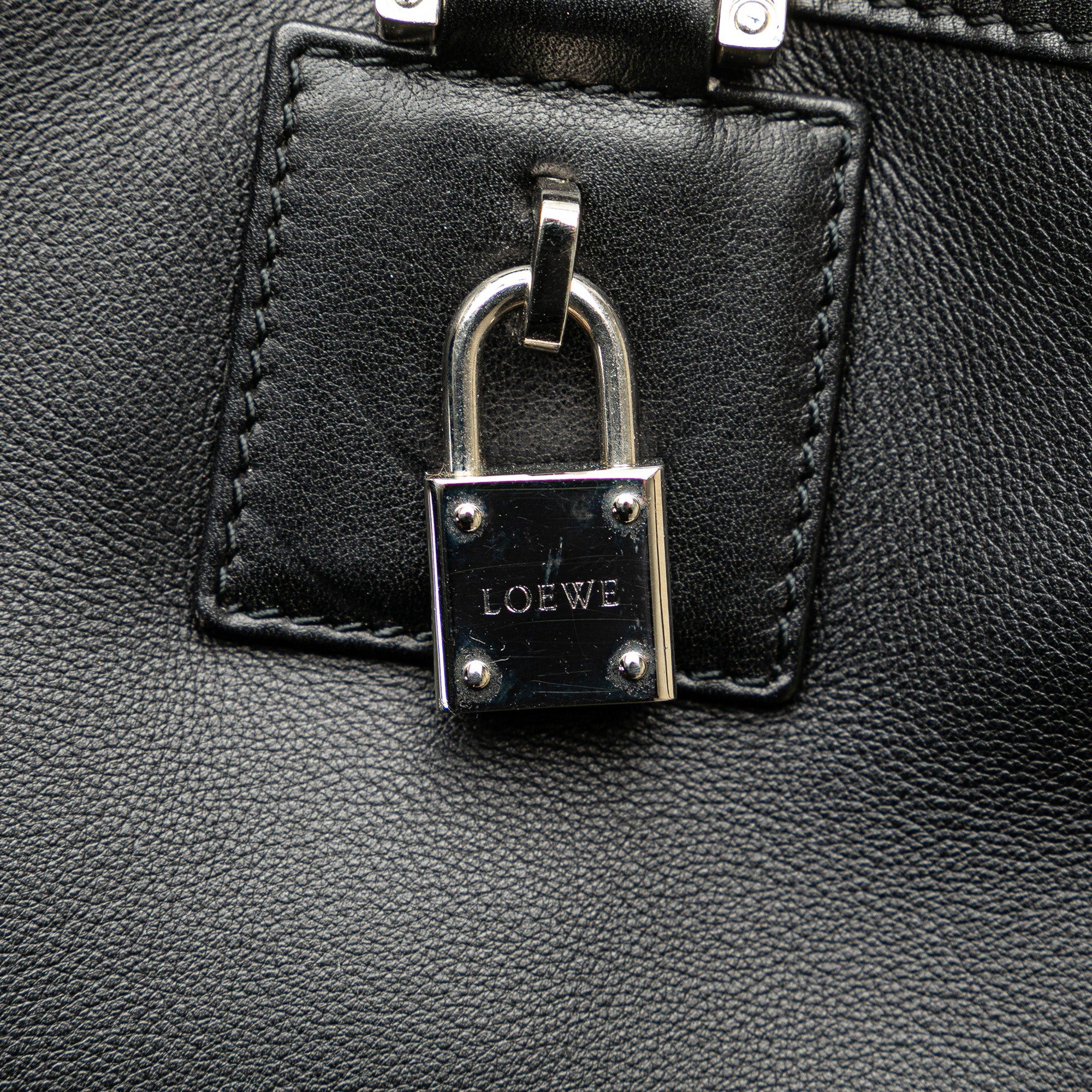 Loewe LOEWE Leather Fusta 28 Tote Black Size ONE SIZE - 9 Thumbnail