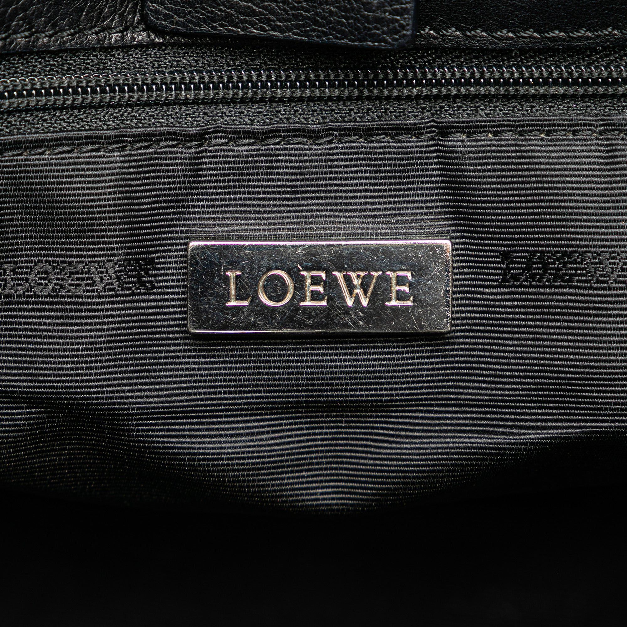Loewe LOEWE Leather Fusta 28 Tote Black Size ONE SIZE - 5 Thumbnail