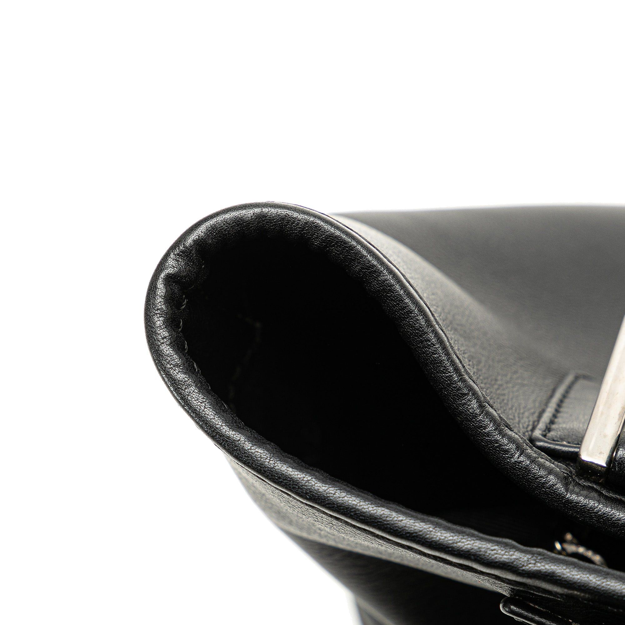 Loewe LOEWE Leather Fusta 28 Tote Black Size ONE SIZE - 10 Thumbnail