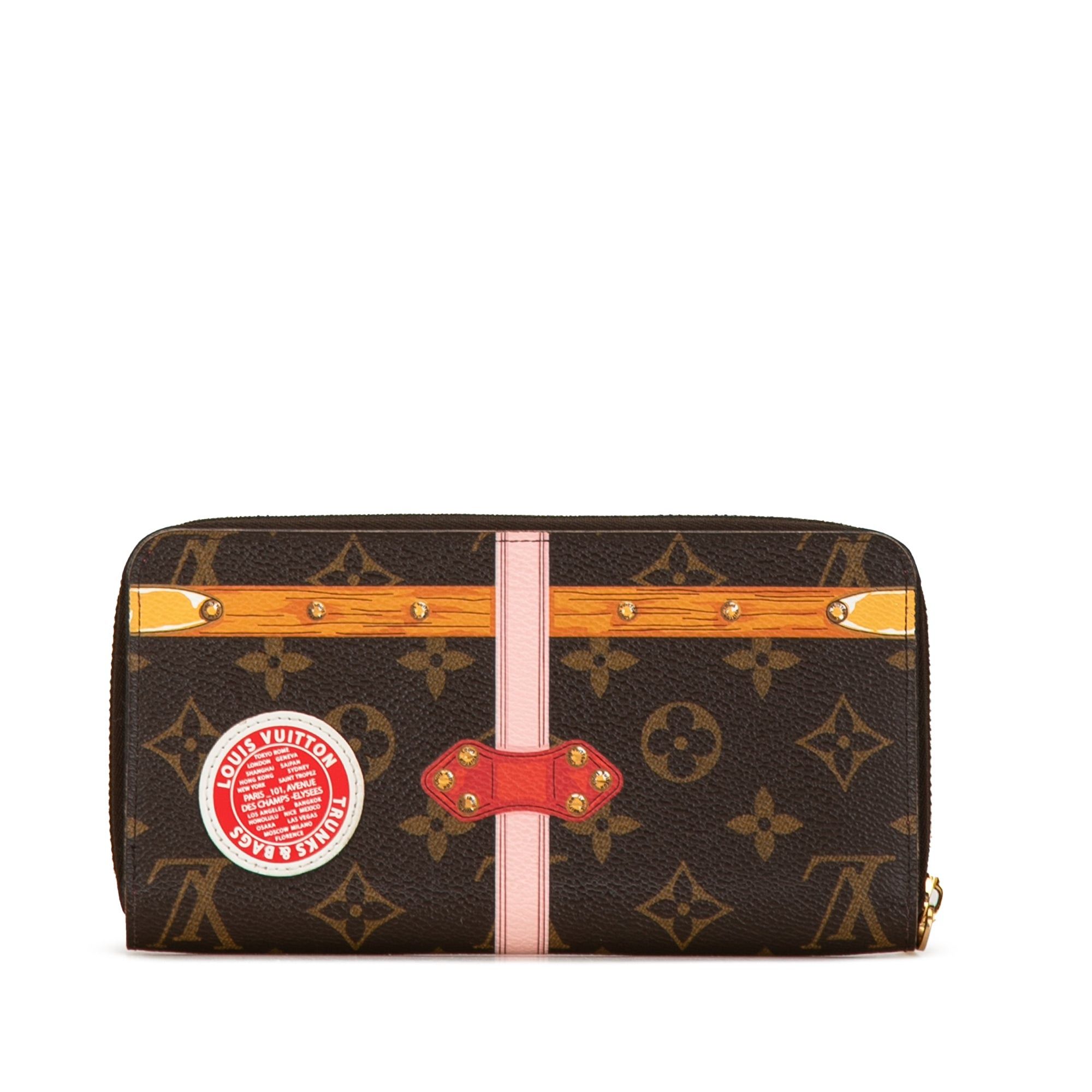 Louis Vuitton Louis Vuitton Monogram Summer Trunks Zippy Long Wallet Brown Size ONE SIZE - 3 Thumbnail