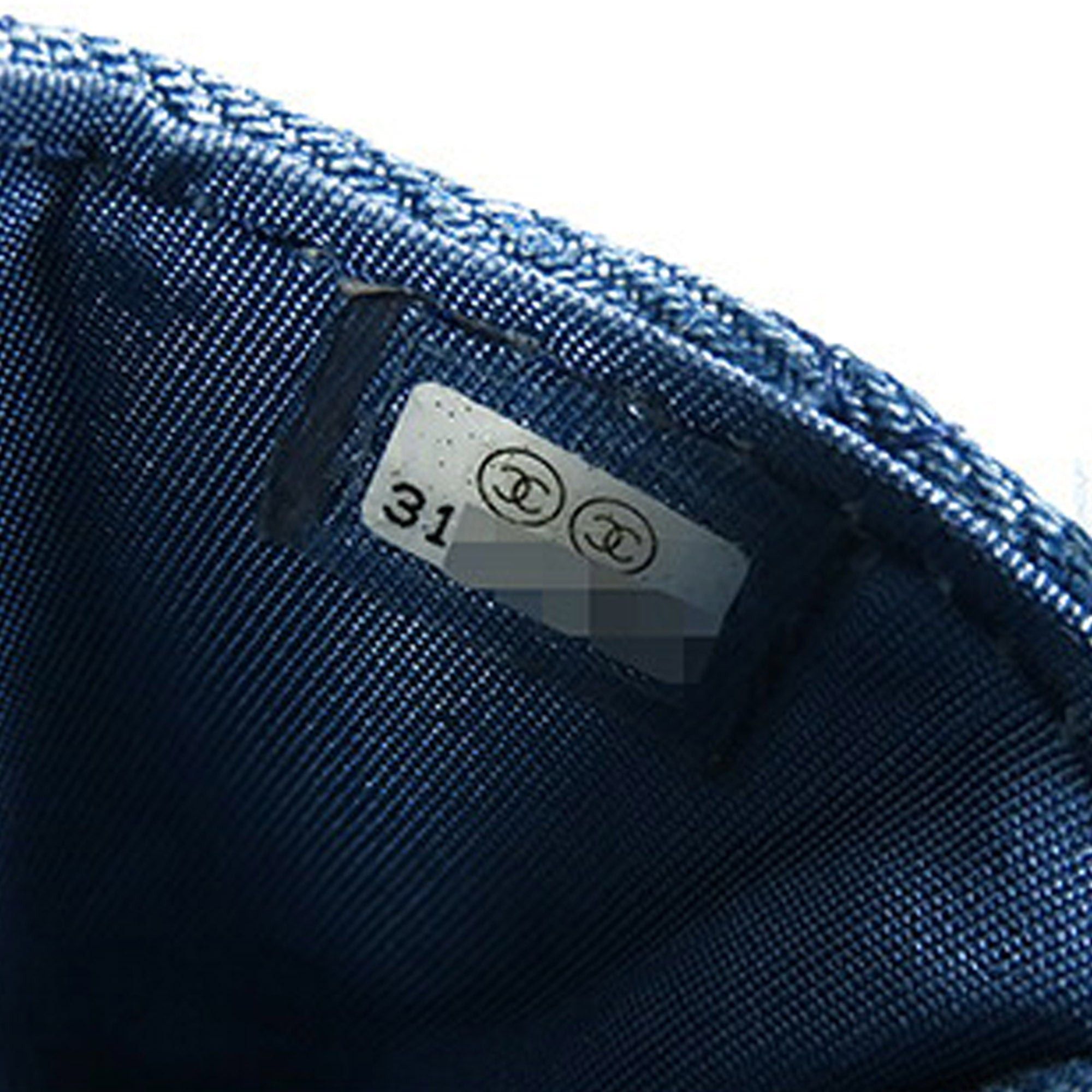 Chanel Chanel Mini Denim Mood Clutch with Chain Blue Size ONE SIZE - 7 Thumbnail