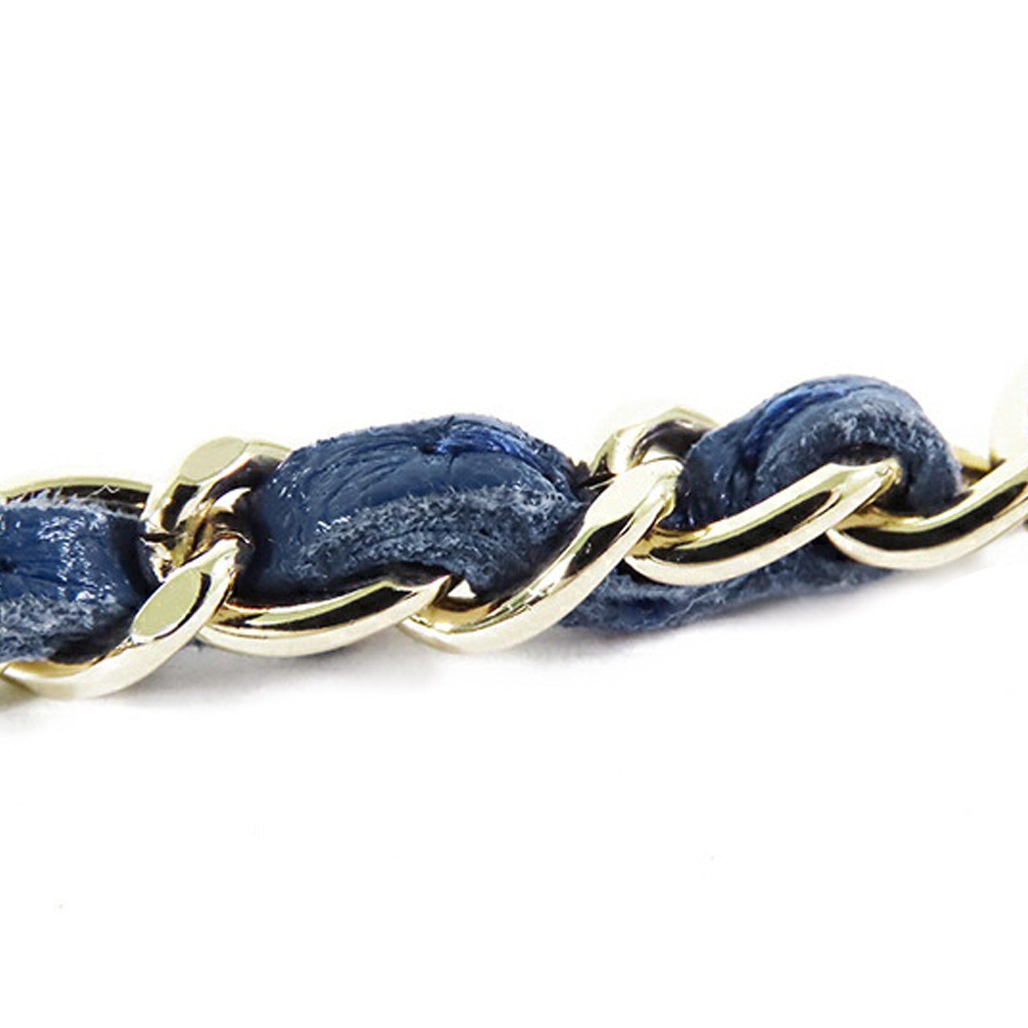 Chanel Chanel Mini Denim Mood Clutch with Chain Blue Size ONE SIZE - 9 Thumbnail