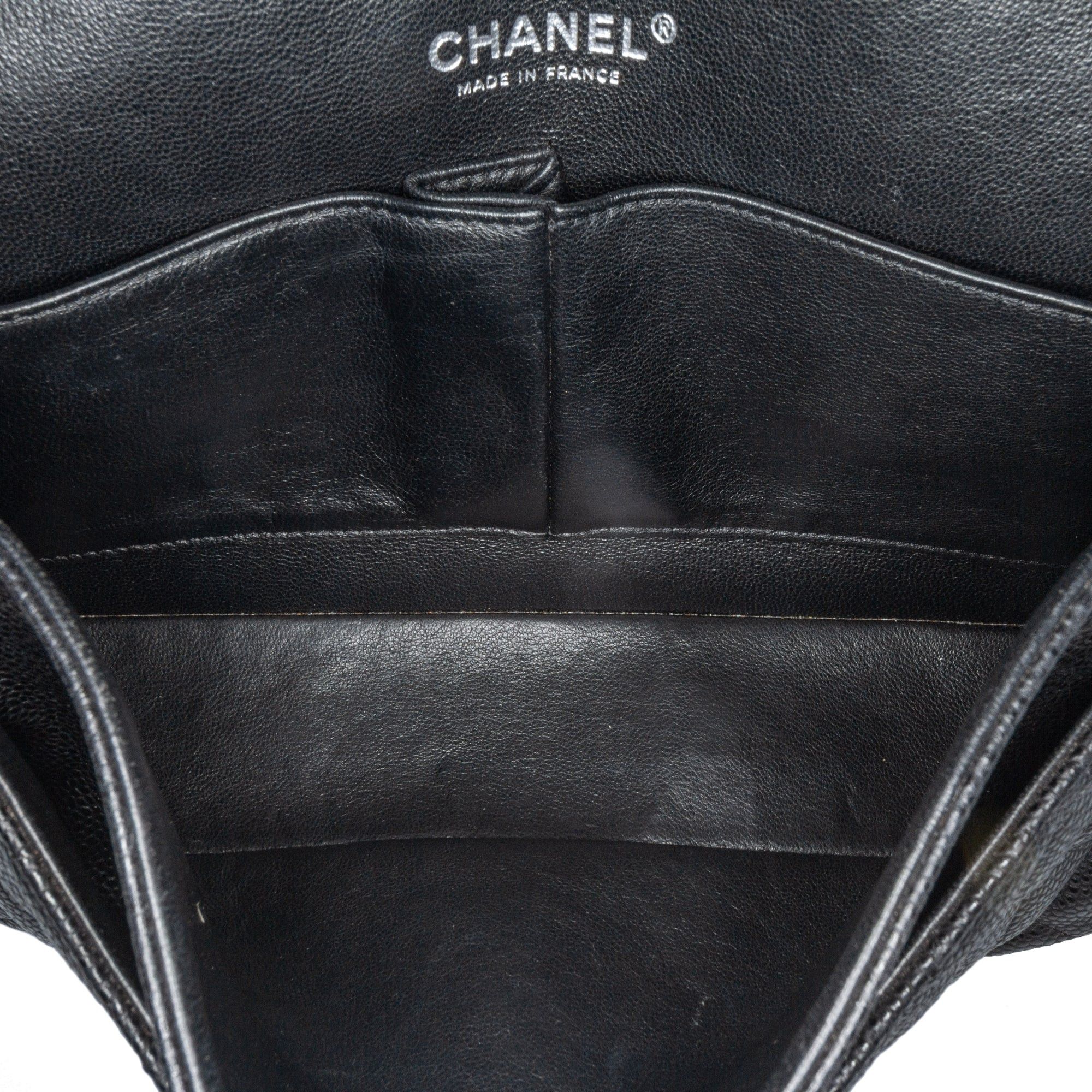 Chanel Chanel Medium Classic Caviar Double Flap Black Size ONE SIZE - 4 Thumbnail