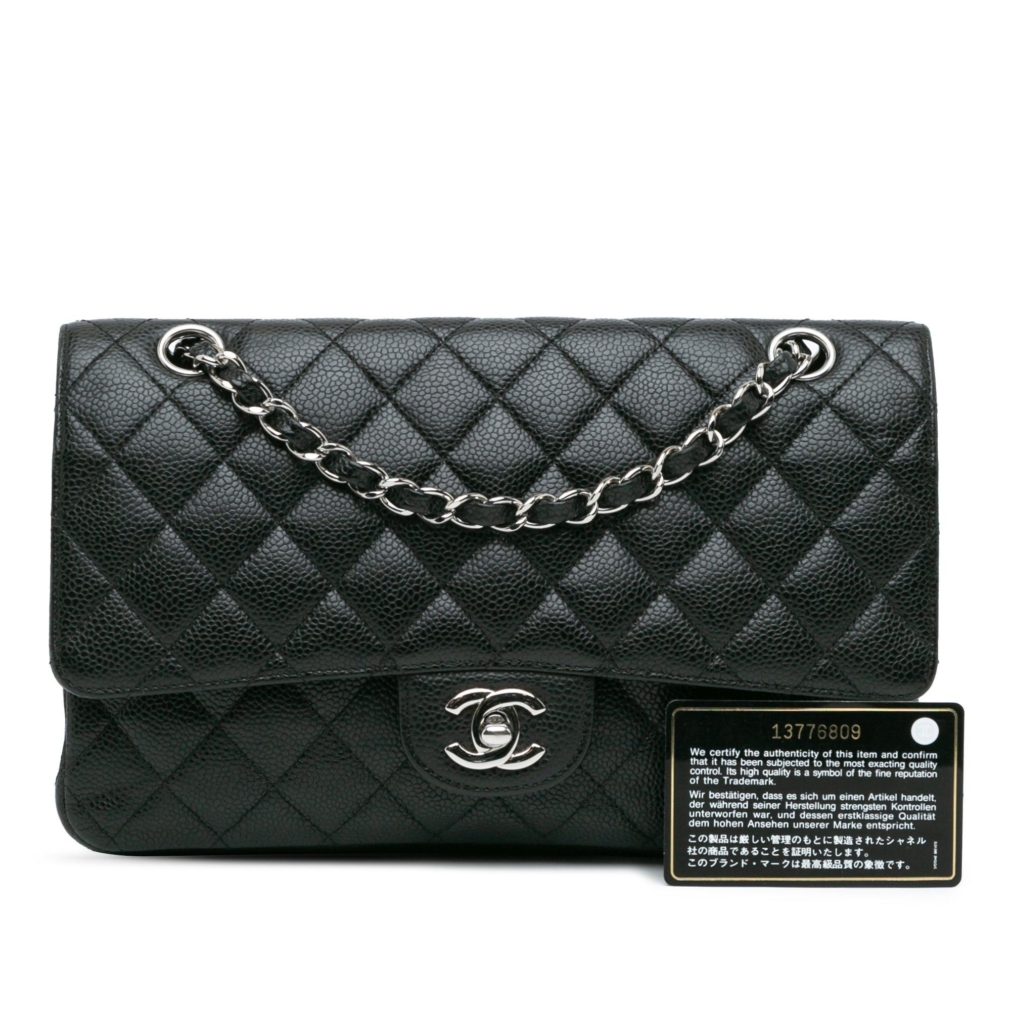Chanel Chanel Medium Classic Caviar Double Flap Black Size ONE SIZE - 10 Thumbnail