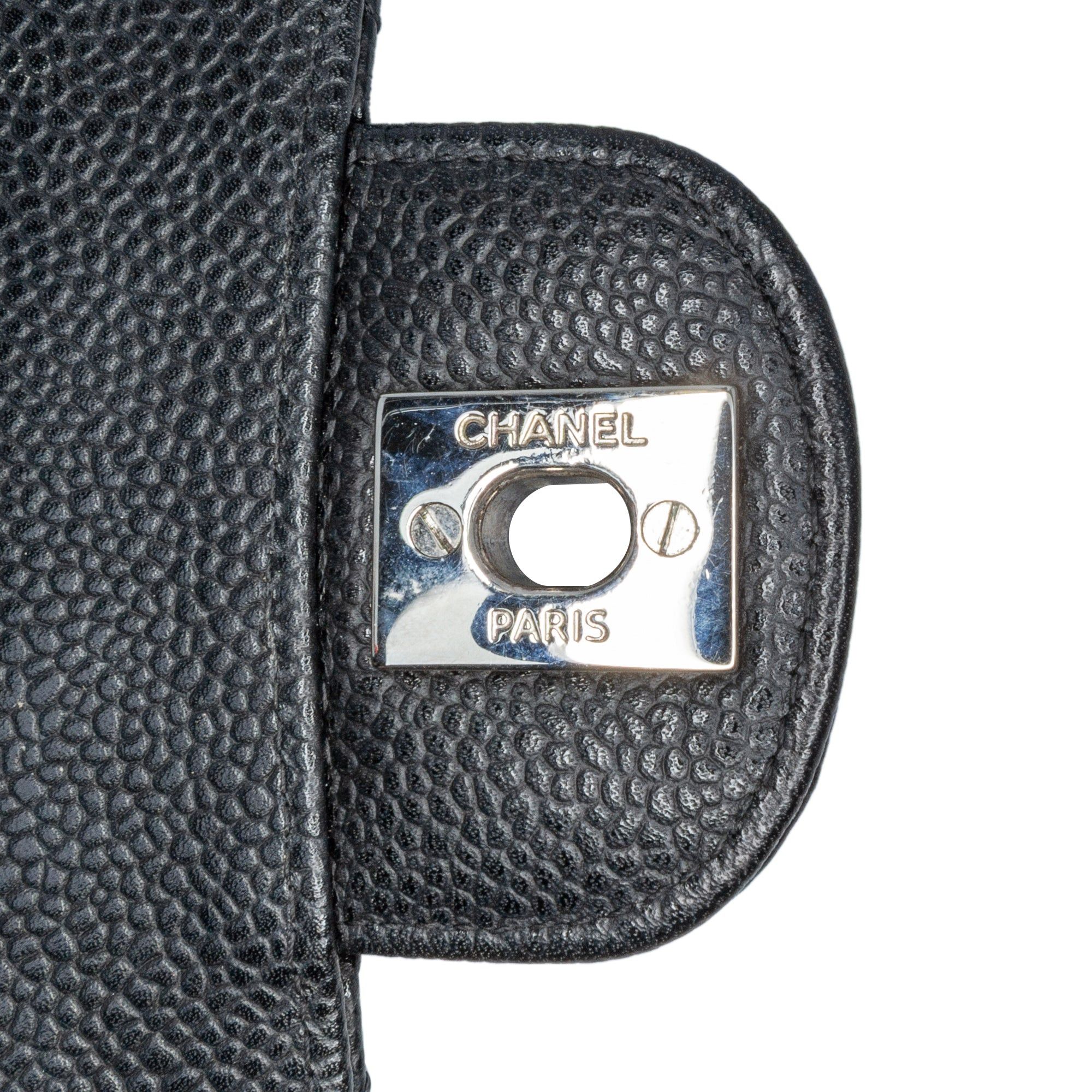 Chanel Chanel Medium Classic Caviar Double Flap Black Size ONE SIZE - 8 Thumbnail