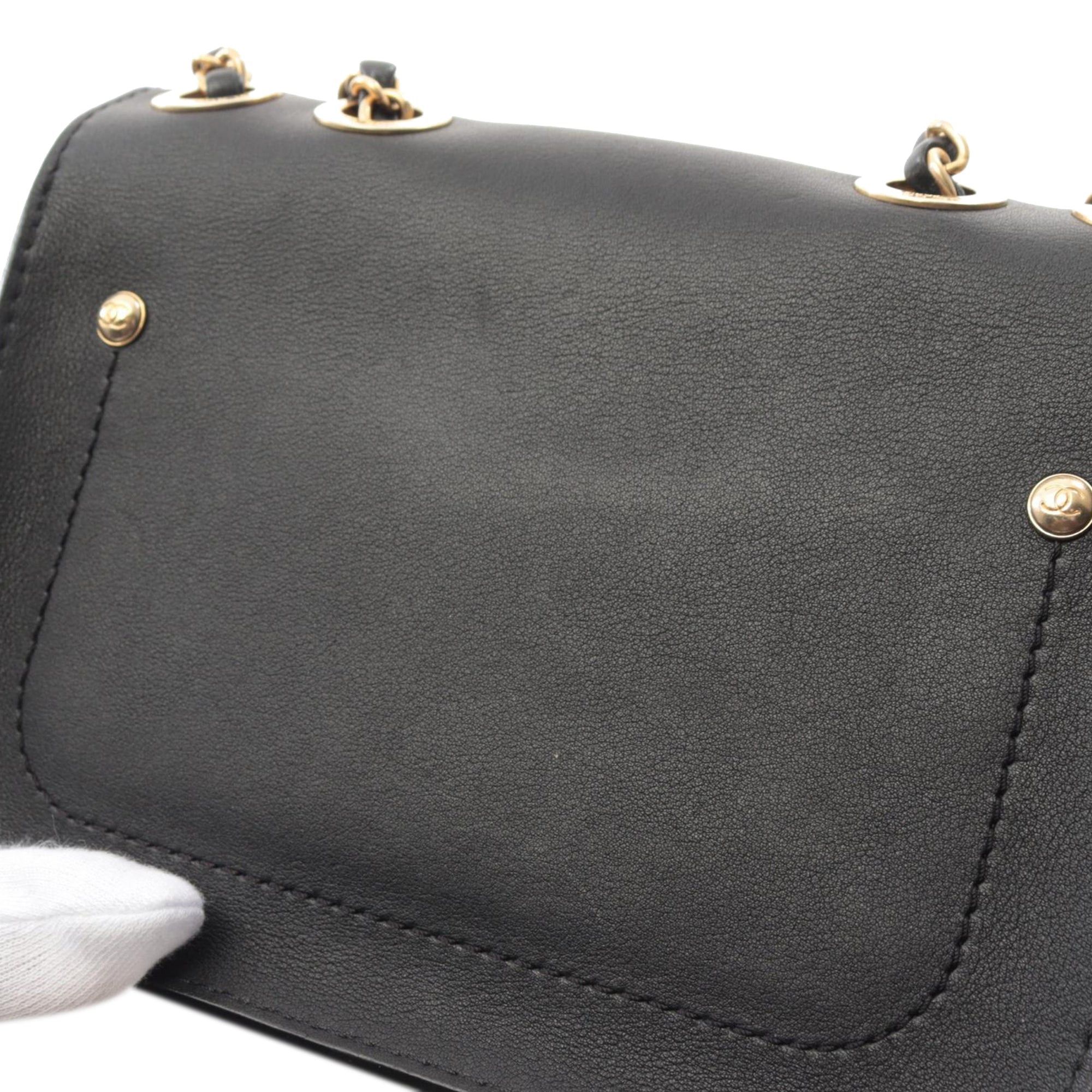 Chanel Chanel Quilted Calfskin Multi Pouching Flap Black Size ONE SIZE - 8 Thumbnail