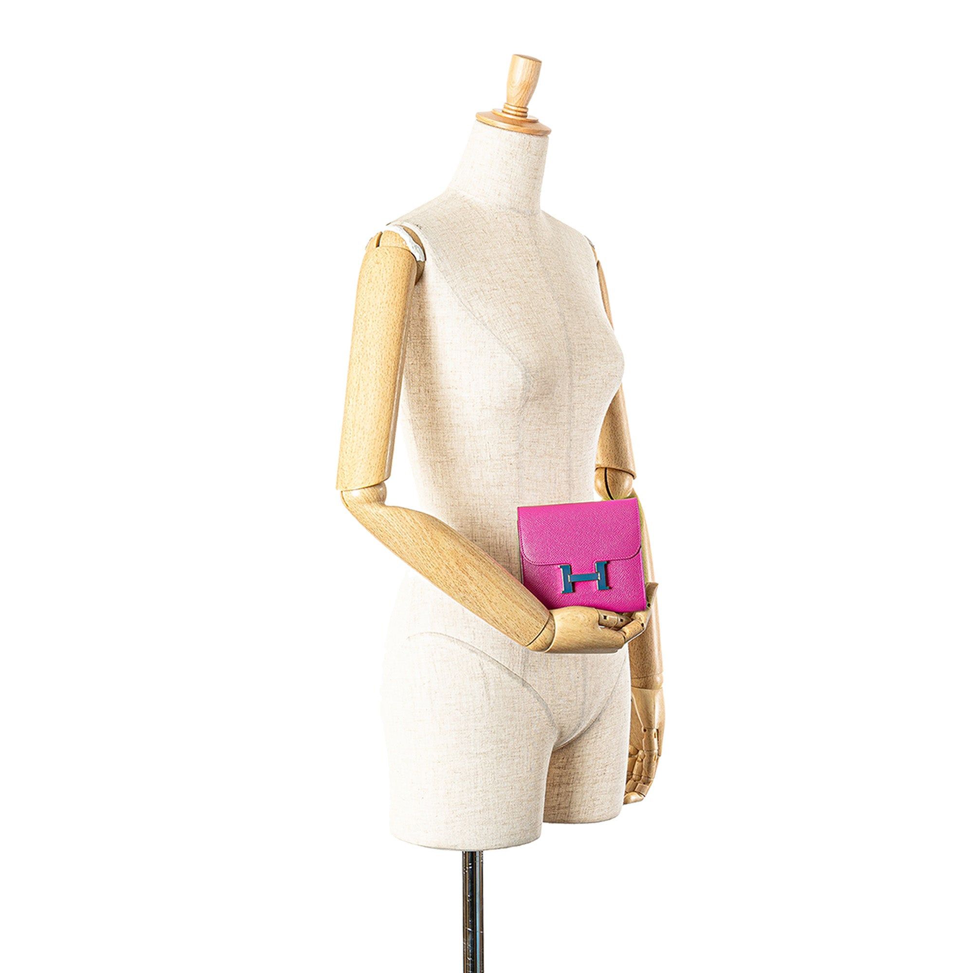 Hermes Hermès Epsom Constance Compact Wallet Pink Size ONE SIZE - 11 Thumbnail