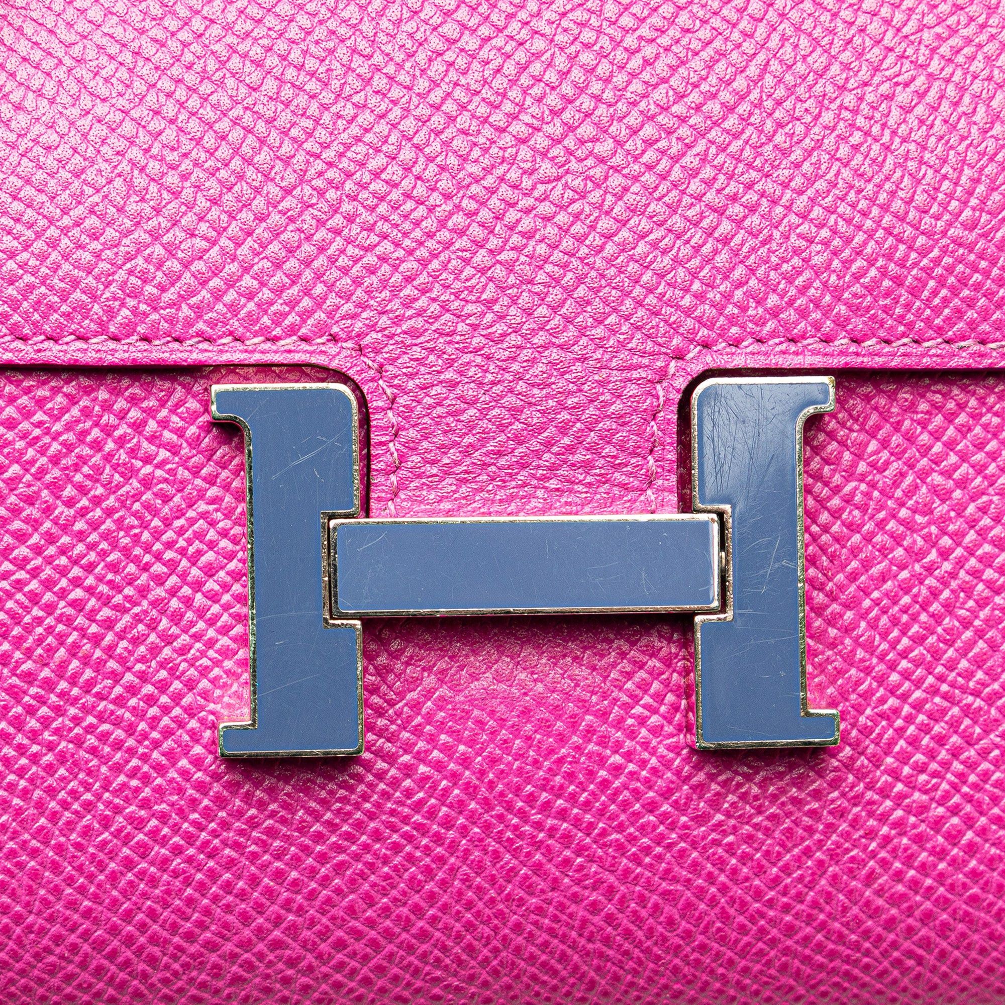 Hermes Hermès Epsom Constance Compact Wallet Pink Size ONE SIZE - 9 Thumbnail
