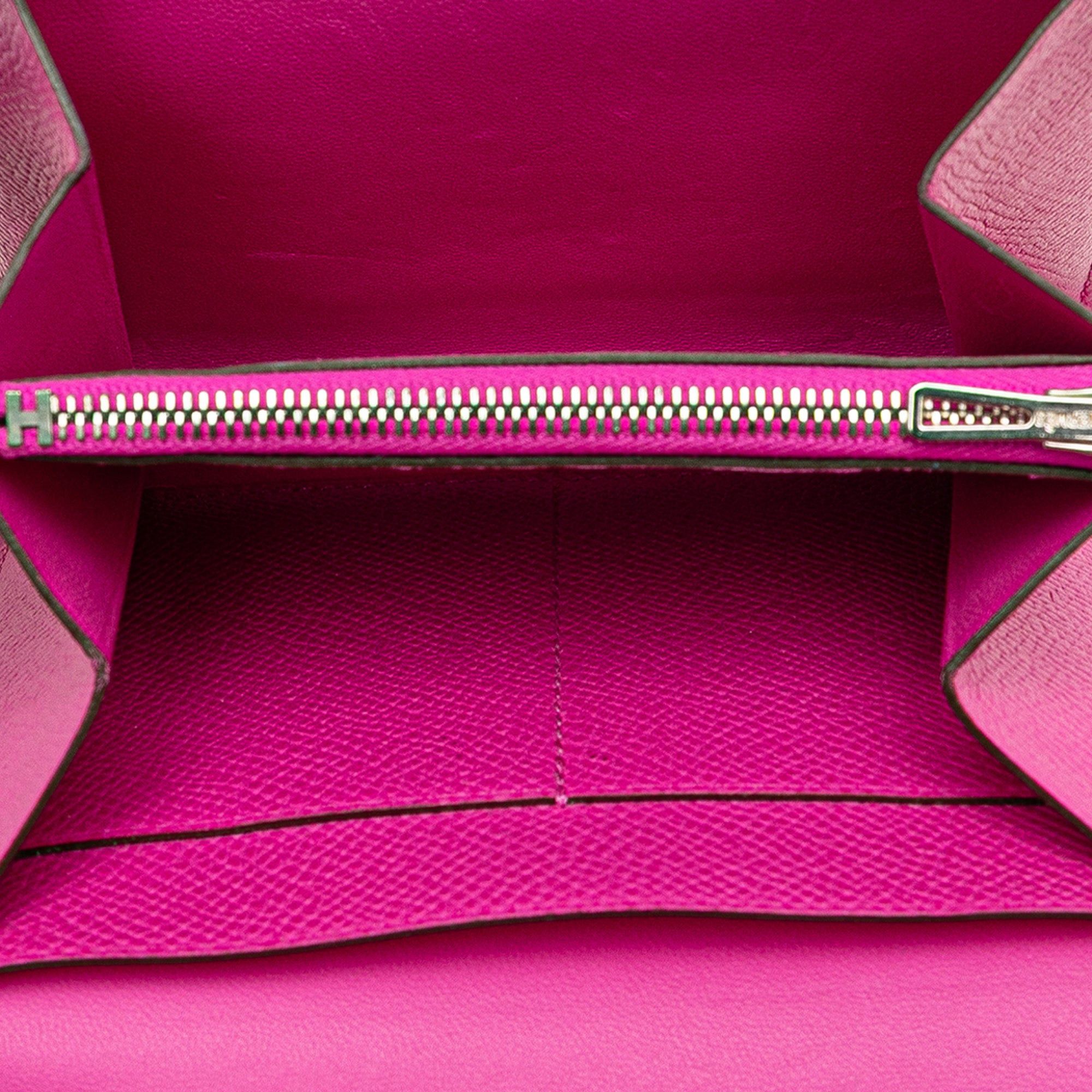 Hermes Hermès Epsom Constance Compact Wallet Pink Size ONE SIZE - 4 Thumbnail