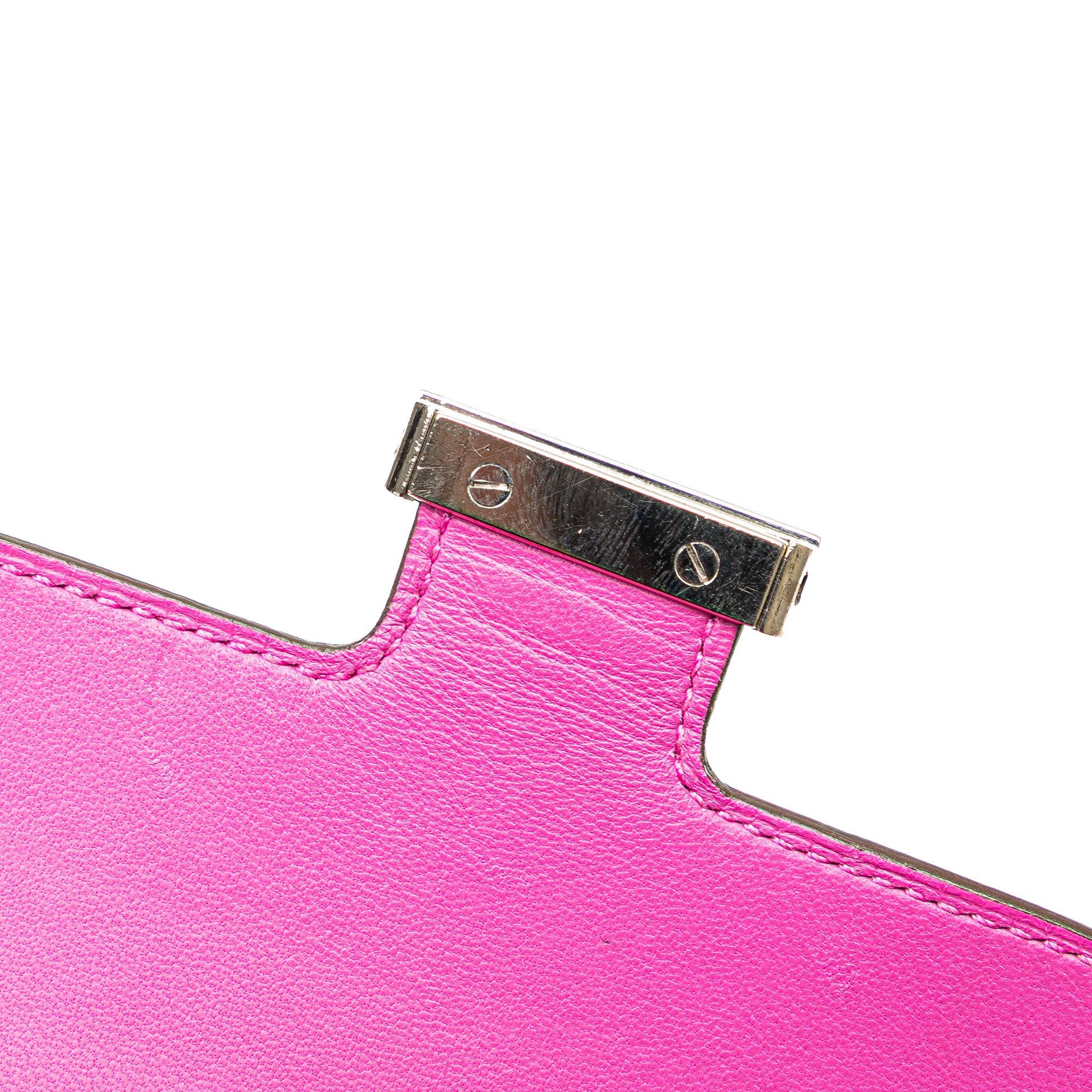 Hermes Hermès Epsom Constance Compact Wallet Pink Size ONE SIZE - 10 Thumbnail
