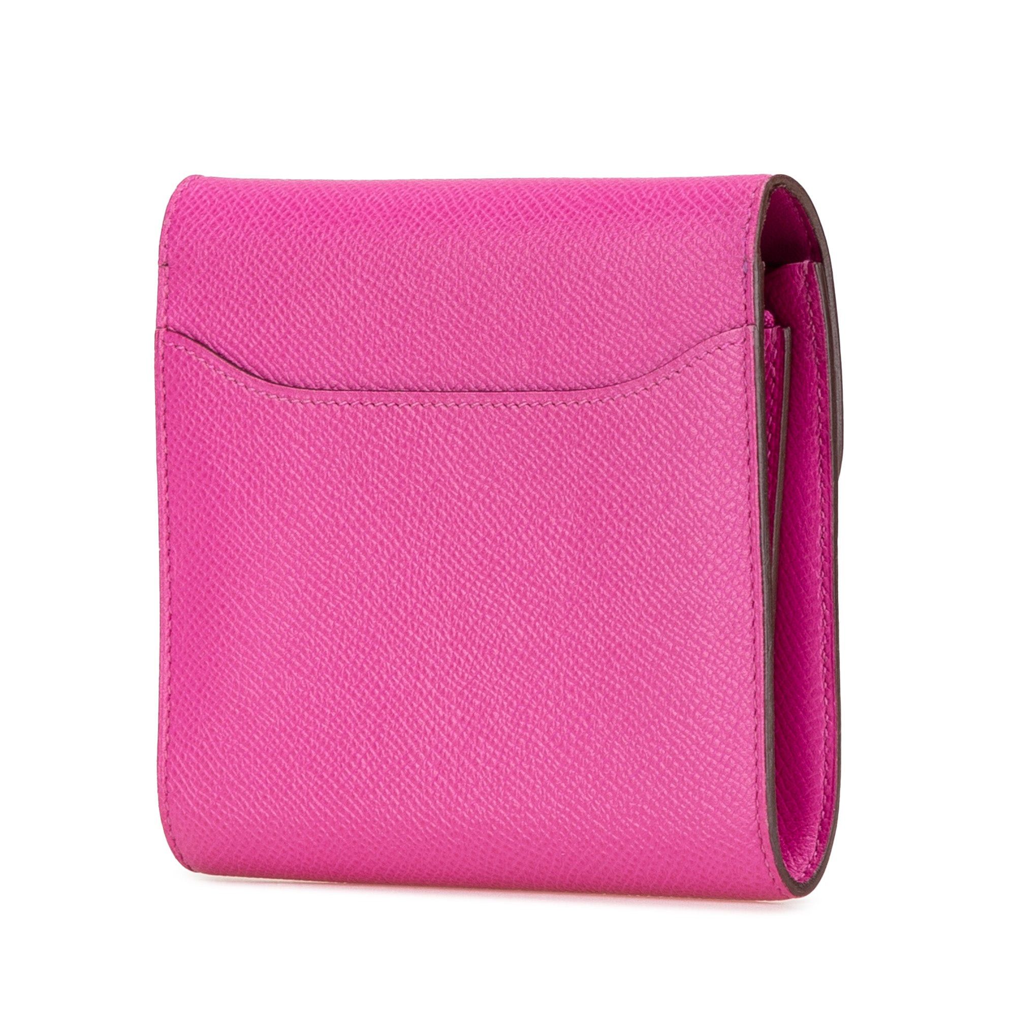 Hermes Hermès Epsom Constance Compact Wallet Pink Size ONE SIZE - 2 Thumbnail
